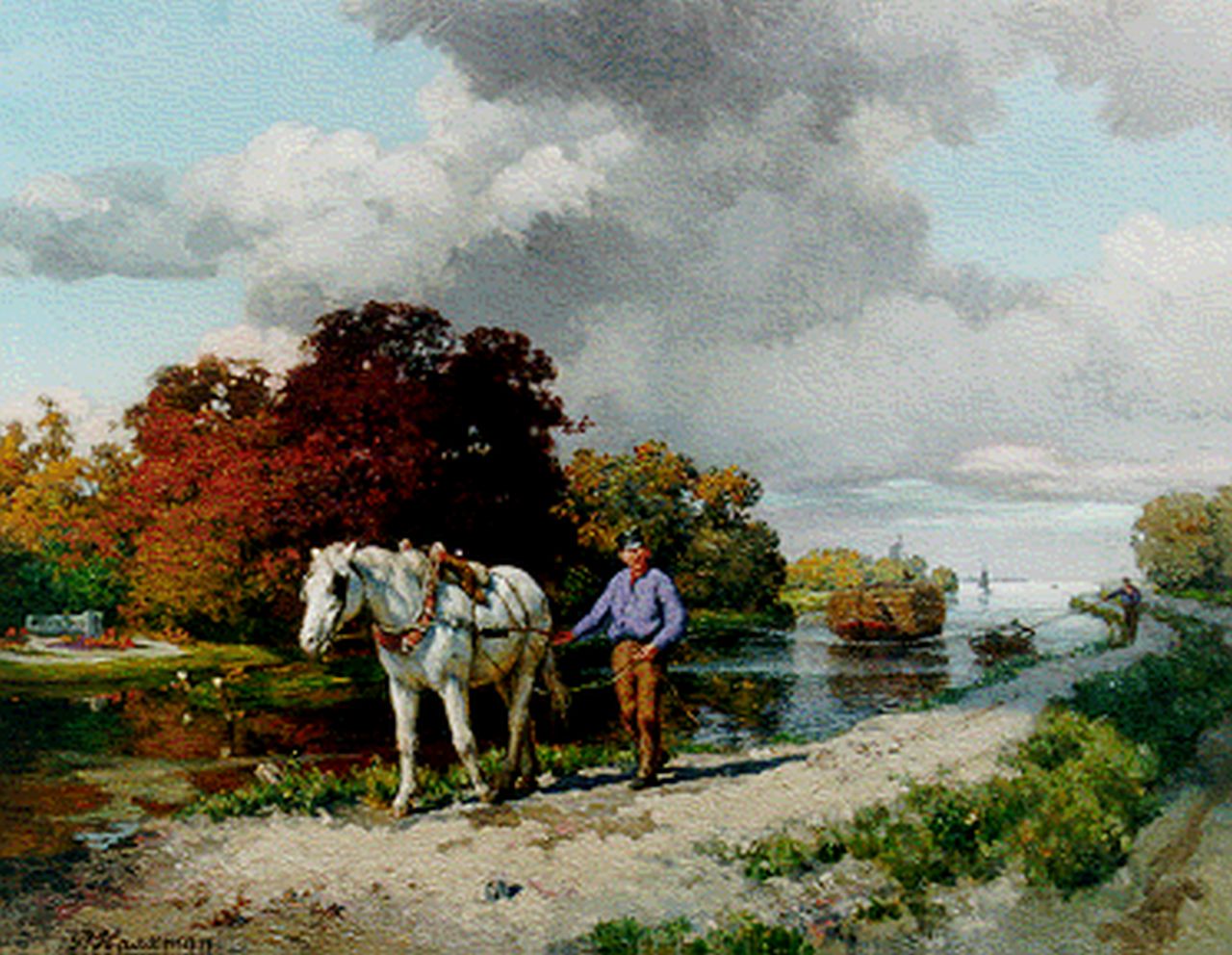 Haaxman P.  | Pieter Haaxman, Als voorheen, olieverf op paneel 36,3 x 46,2 cm, gesigneerd linksonder