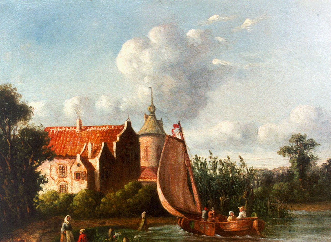 Post G.A.J.  | Gerardus Arnoldus Johannes 'Pino' Post, Stadswal, olieverf op paneel 18,2 x 24,7 cm, gesigneerd linksonder