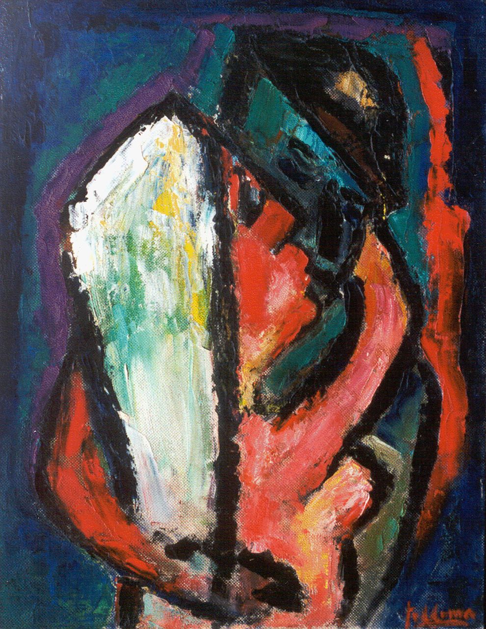 Feddema P.  | Pier Feddema, Boeren Breid, olieverf op doek op schildersboard 65,0 x 50,0 cm, gesigneerd rechtsonder