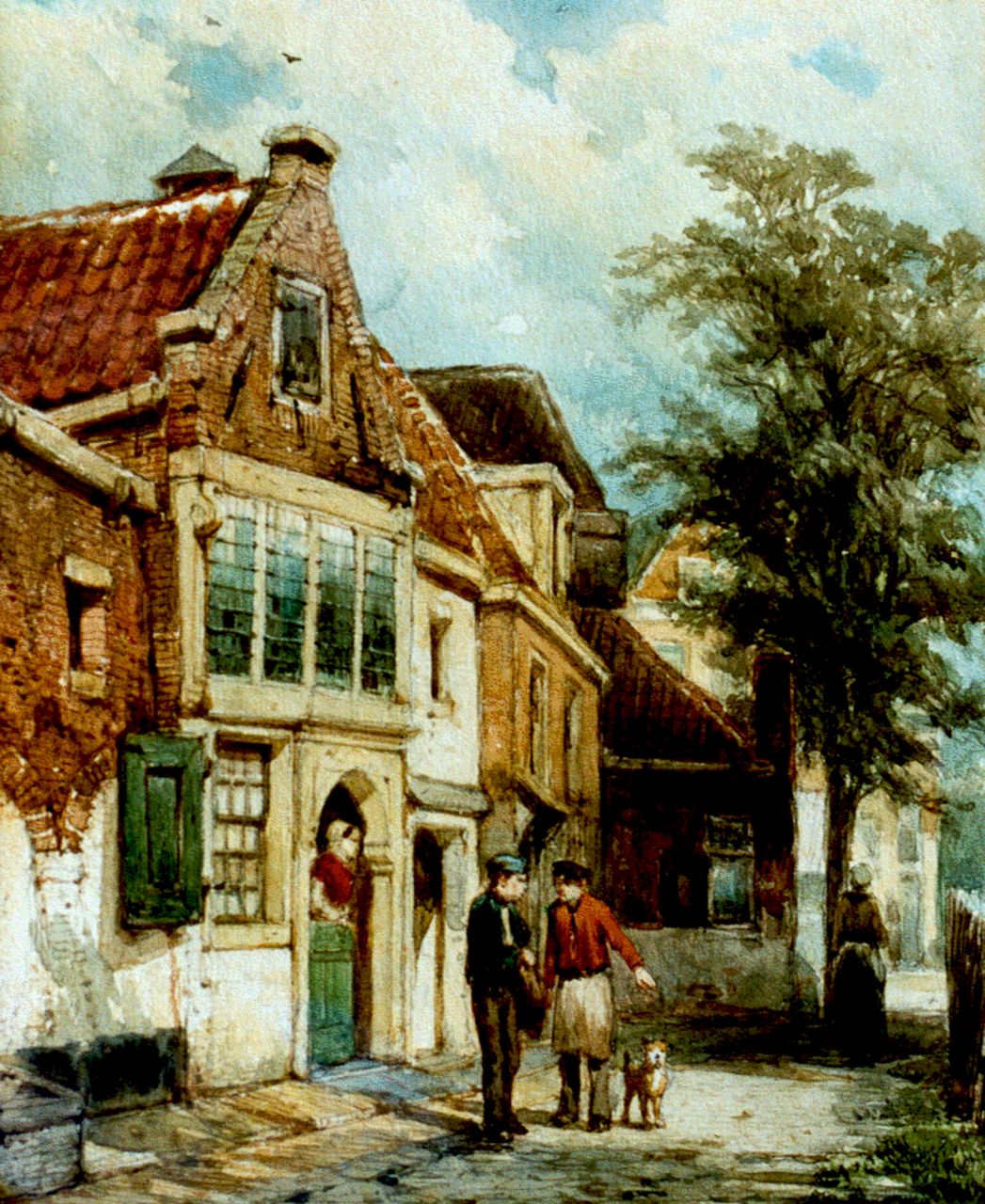 Springer C.  | Cornelis Springer, Gezicht te Hoorn, aquarel op papier 25,1 x 20,6 cm, gesigneerd linksonder en gedateerd dec. '77
