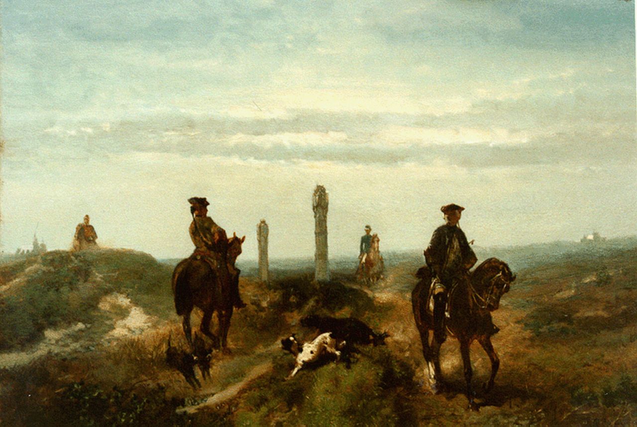 Rochussen Ch.  | Charles Rochussen, De twee vijanden, olieverf op paneel 31,3 x 44,7 cm, gesigneerd rechtsonder