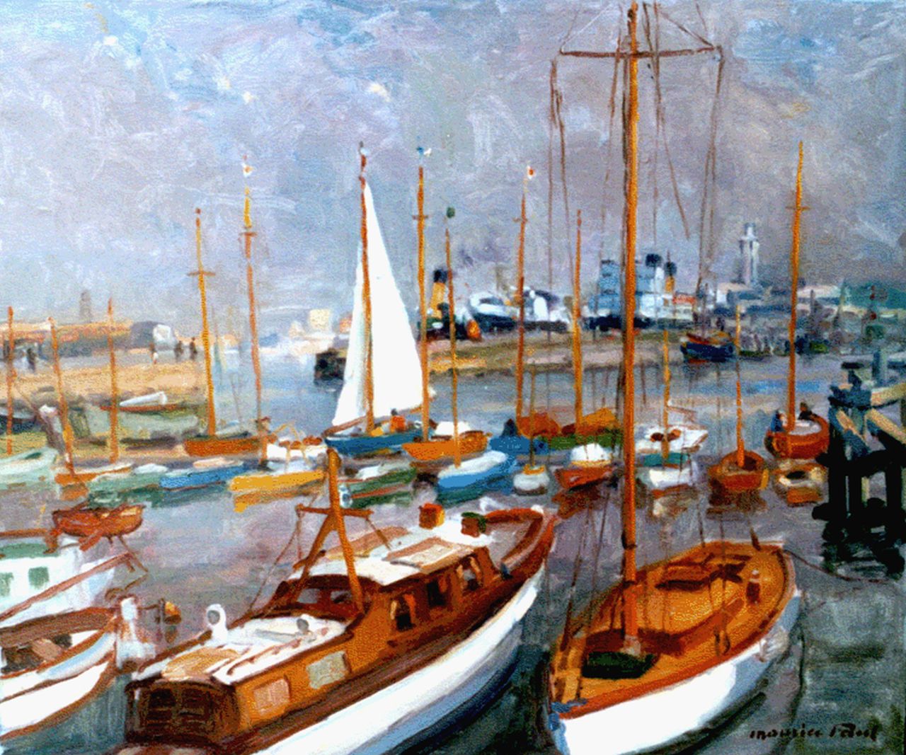 Paul M.  | Maurice Paul, Haven, olieverf op doek 50,2 x 60,0 cm, gesigneerd rechtsonder