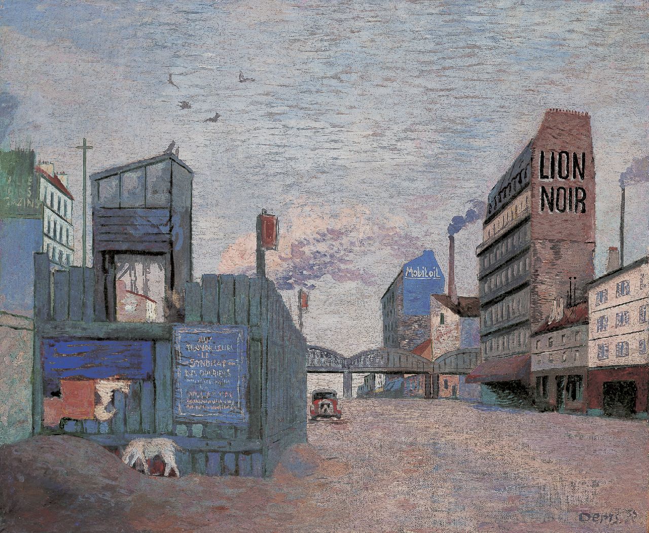Oepts W.A.  | Willem Anthonie 'Wim' Oepts, Lion Noir, Parijs, olieverf op doek 38,1 x 46,1 cm, gesigneerd rechtsonder en gedateerd '35