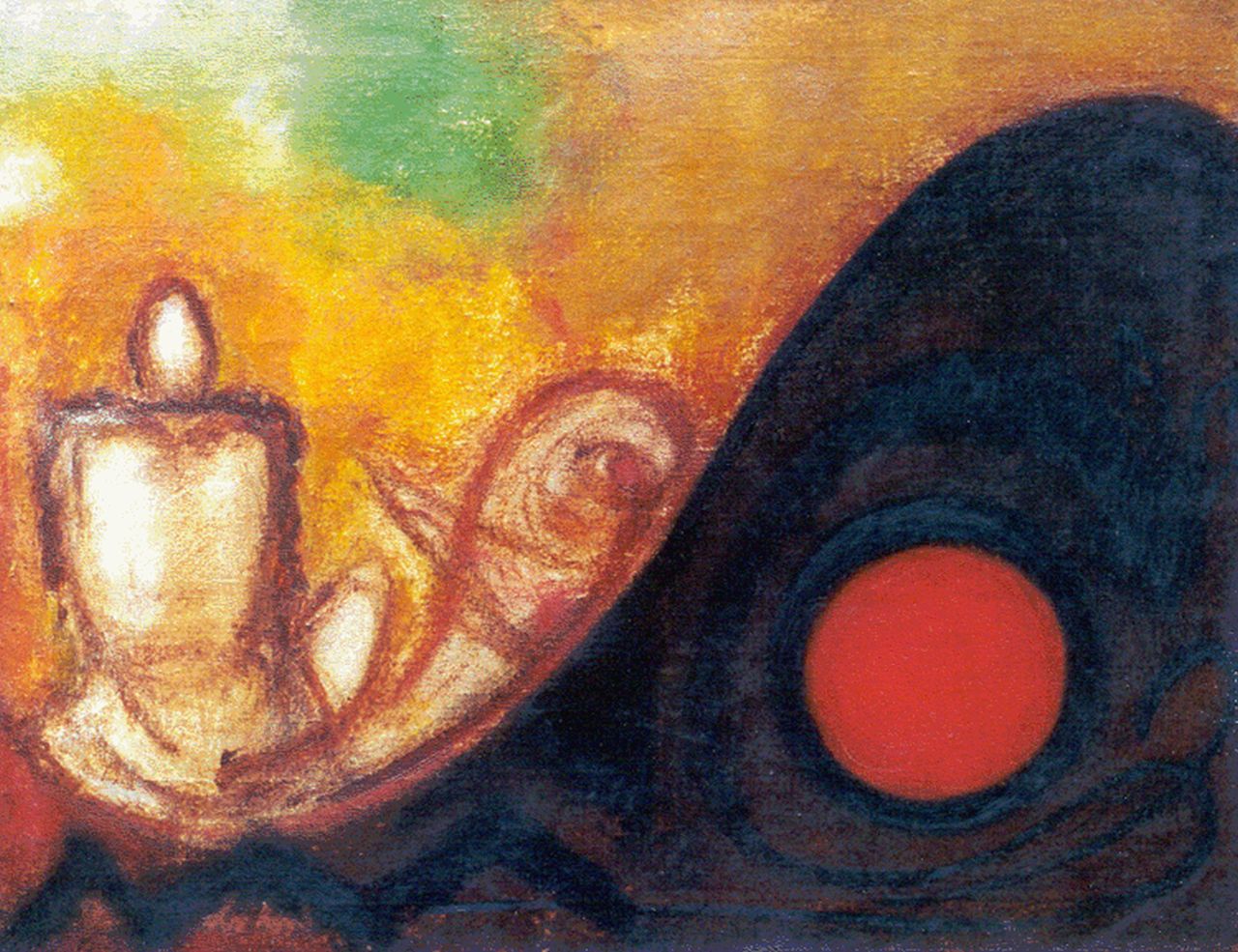 Kuik L. van | Laurens van Kuik, Compositie, olieverf op doek 46,1 x 60,2 cm, gesigneerd linksonder Kuik L. van | Laurens van Kuik, Compositie, olieverf op doek 46,1 x 60,2 cm, gesigneerd linksonder