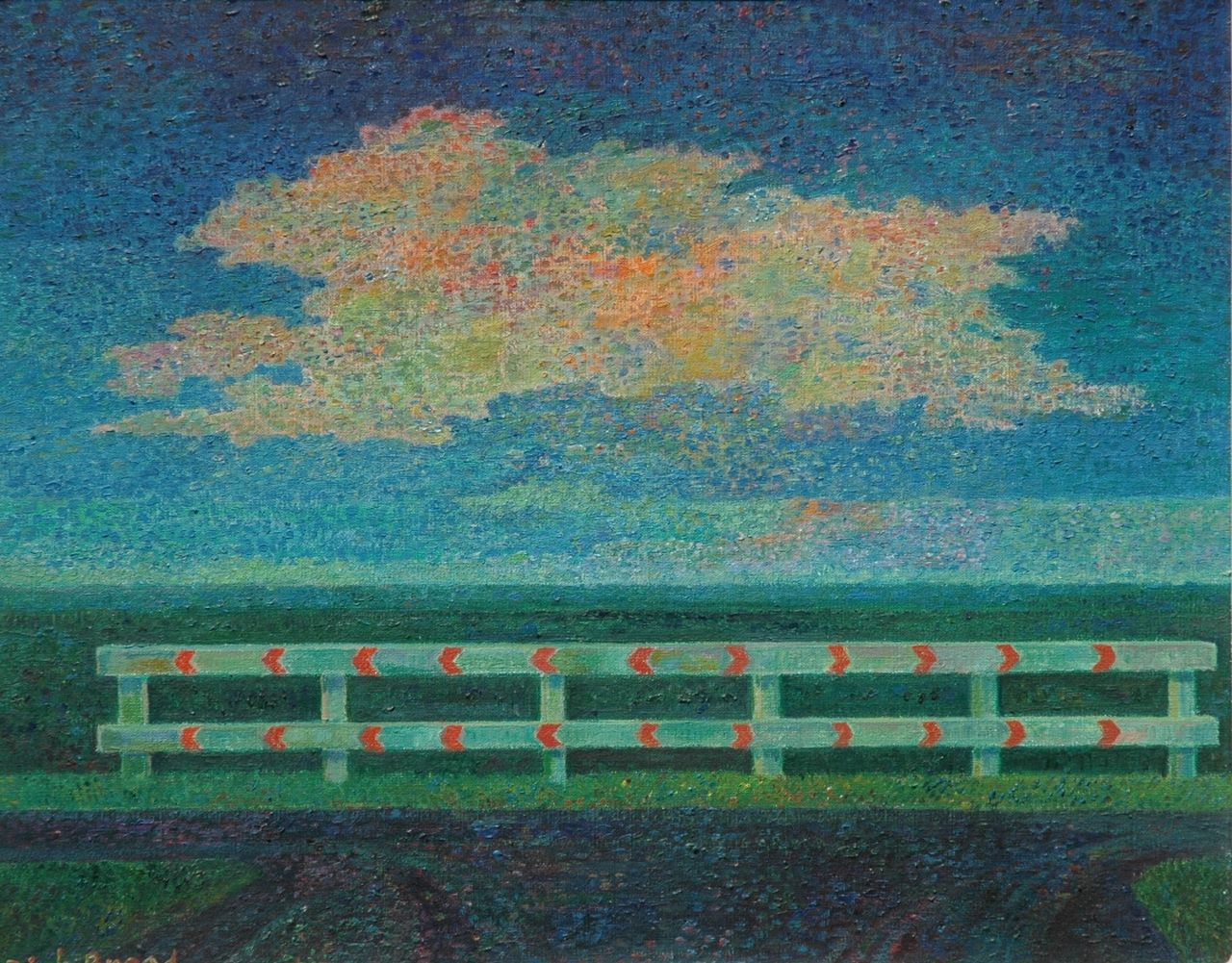 Breed D.C.  | 'Dirk' Cornelis Breed, Op de T-splitsing, olieverf op doek 39,9 x 49,9 cm, gesigneerd linksonder