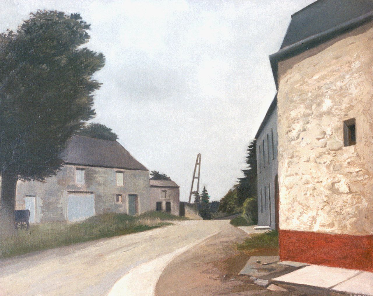 Hynckes R.  | Raoul Hynckes, Dorpsstraat, olieverf op doek 51,8 x 65,1 cm, gesigneerd rechtsonder