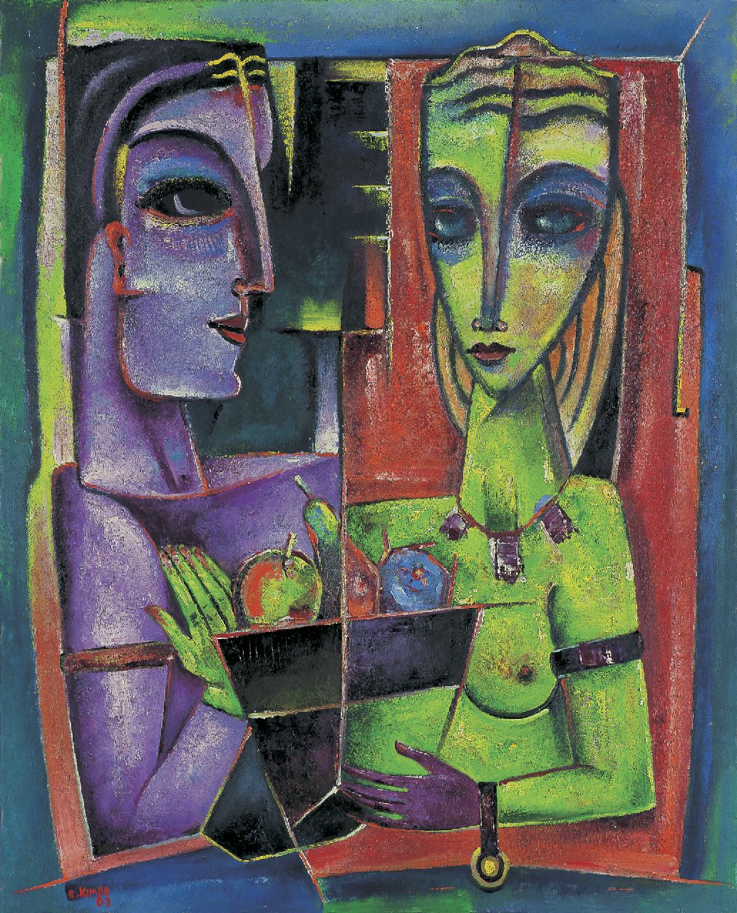 Kimpe R.J.P. | Raymundus Josephus Petrus 'Reimond' Kimpe, Oogst, olieverf op doek 100,0 x 80,3 cm, gesigneerd linksonder en gedateerd '63 Kimpe R.J.P. | Raymundus Josephus Petrus 'Reimond' Kimpe, Oogst, olieverf op doek 100,0 x 80,3 cm, gesigneerd linksonder en gedateerd '63