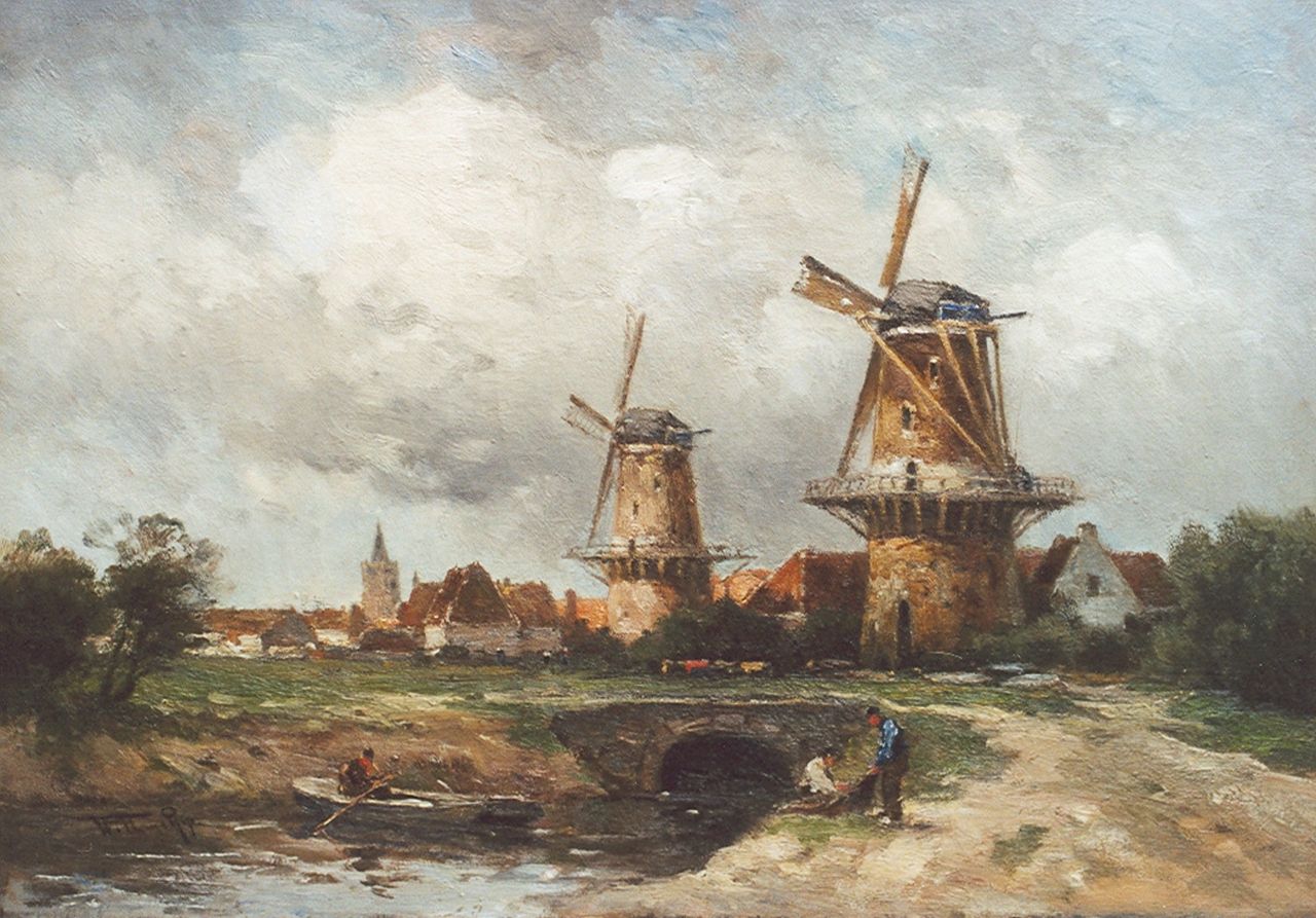 Rip W.C.  | 'Willem' Cornelis Rip, Steenen Molens, olieverf op doek 51,3 x 71,4 cm, gesigneerd rechtsonder en verso