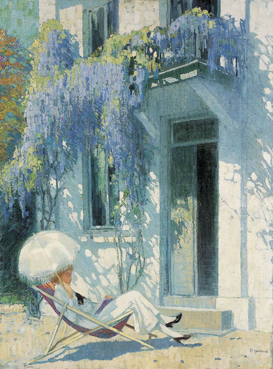 Hogerwaard F.  | François 'Frans' Hogerwaard, Witte villa, olieverf op doek 121,0 x 91,0 cm, gesigneerd rechtsonder en te dateren ca. 1916