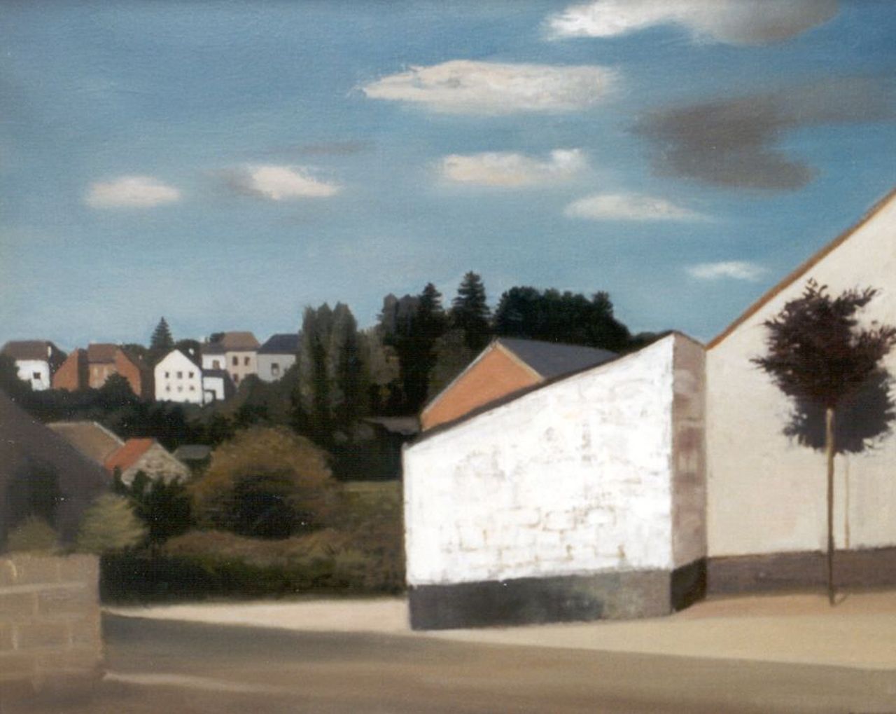 Hynckes R.  | Raoul Hynckes, Belgisch dorpsgezicht, olieverf op doek 52,3 x 65,1 cm, gesigneerd rechtsonder