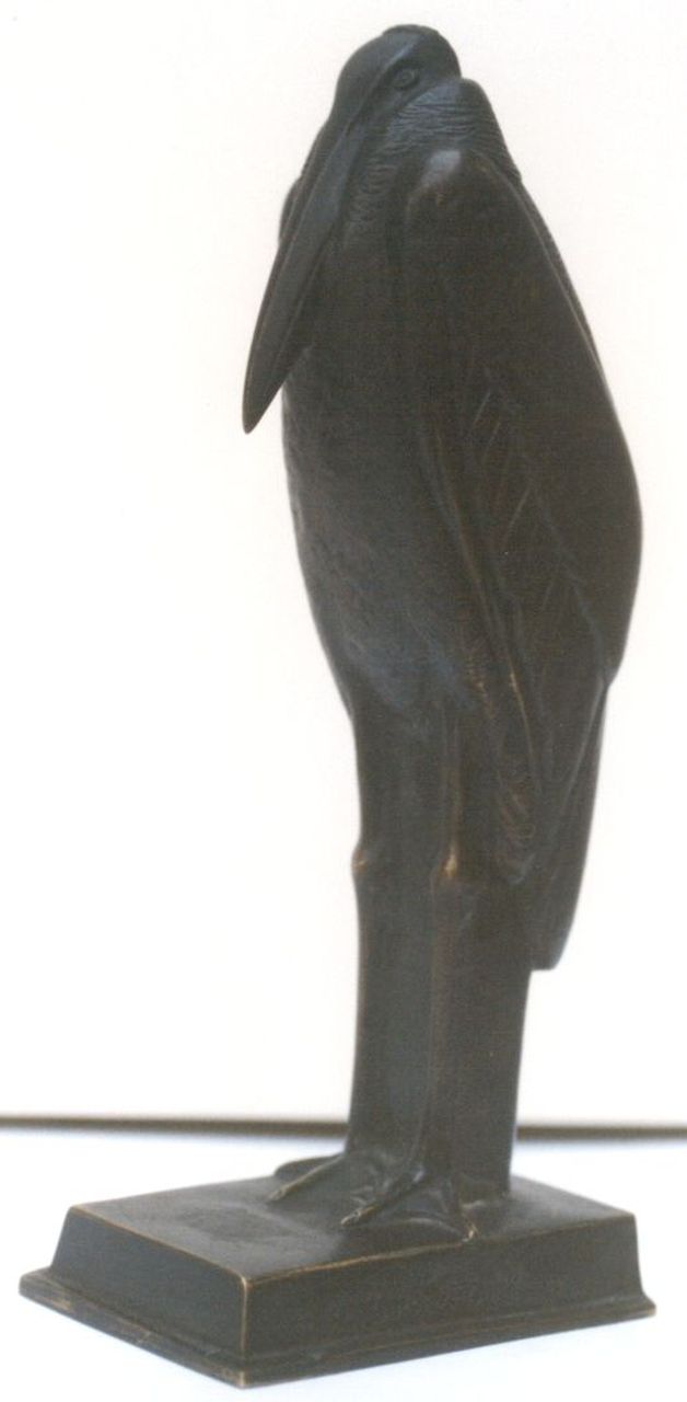 Silvestre P.  | Paul Silvestre, Marabou, brons 26,0 x 17,5 cm, gesigneerd op de basis en te dateren ca. 1930