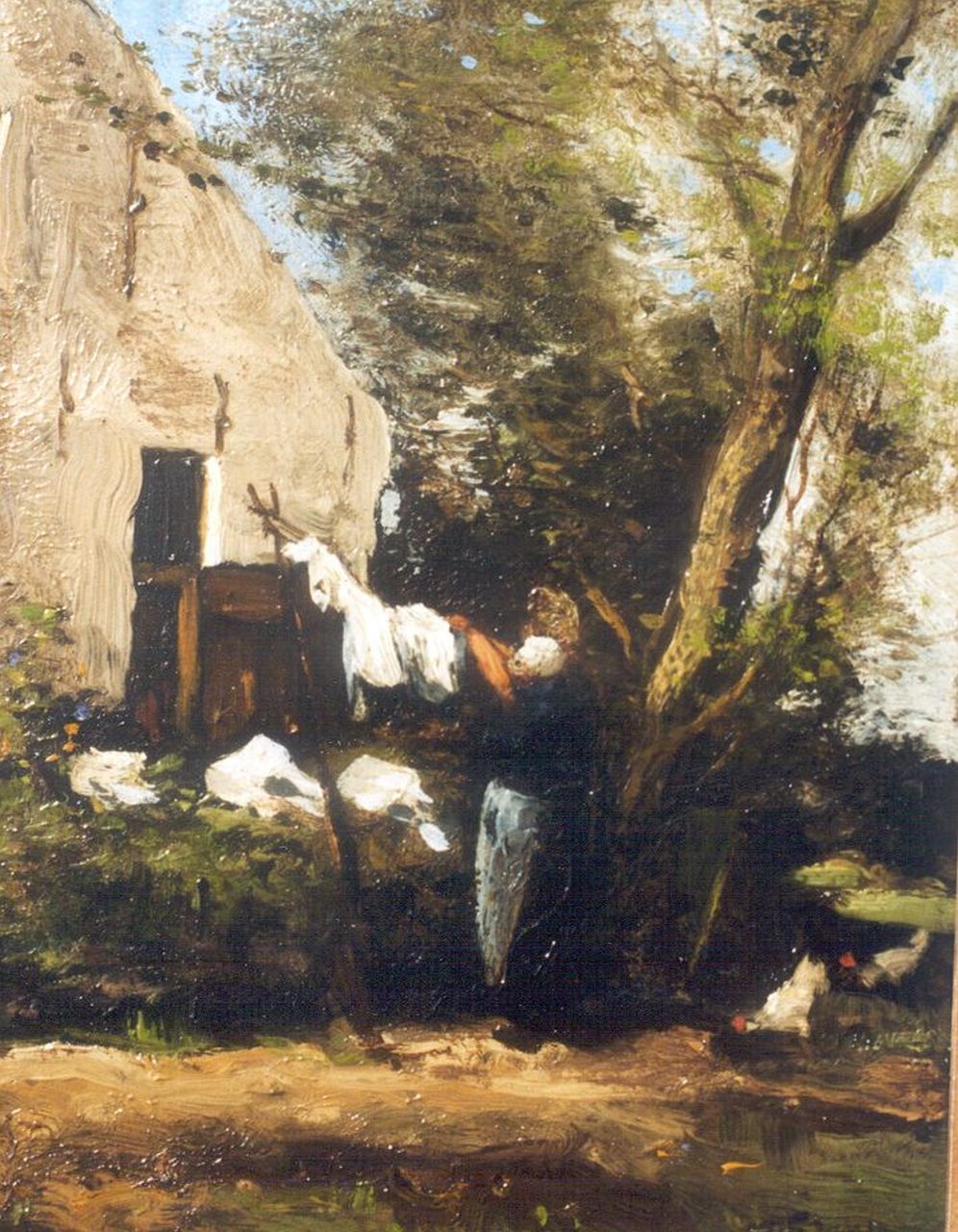 Jansen W.G.F.  | 'Willem' George Frederik Jansen, Wasdag, olieverf op paneel 27,5 x 21,7 cm, gesigneerd rechtsonder