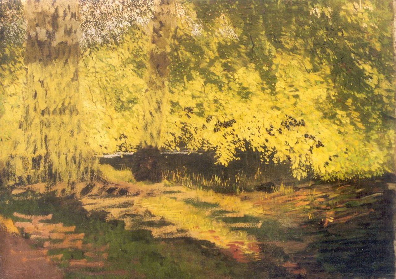 Bakels R.S.  | Reinier Sybrand Bakels, Uur voor zonsondergang, olieverf op doek 38,6 x 52,5 cm, gedateerd 1904