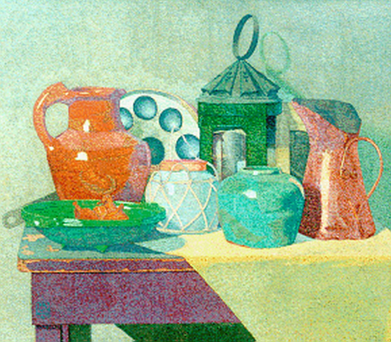 Bremmer H.P.  | Hendricus Petrus Bremmer, Stilleven van keukenattributen, olieverf op doek 83,0 x 96,0 cm, gesigneerd linksonder mon en gedateerd 1895