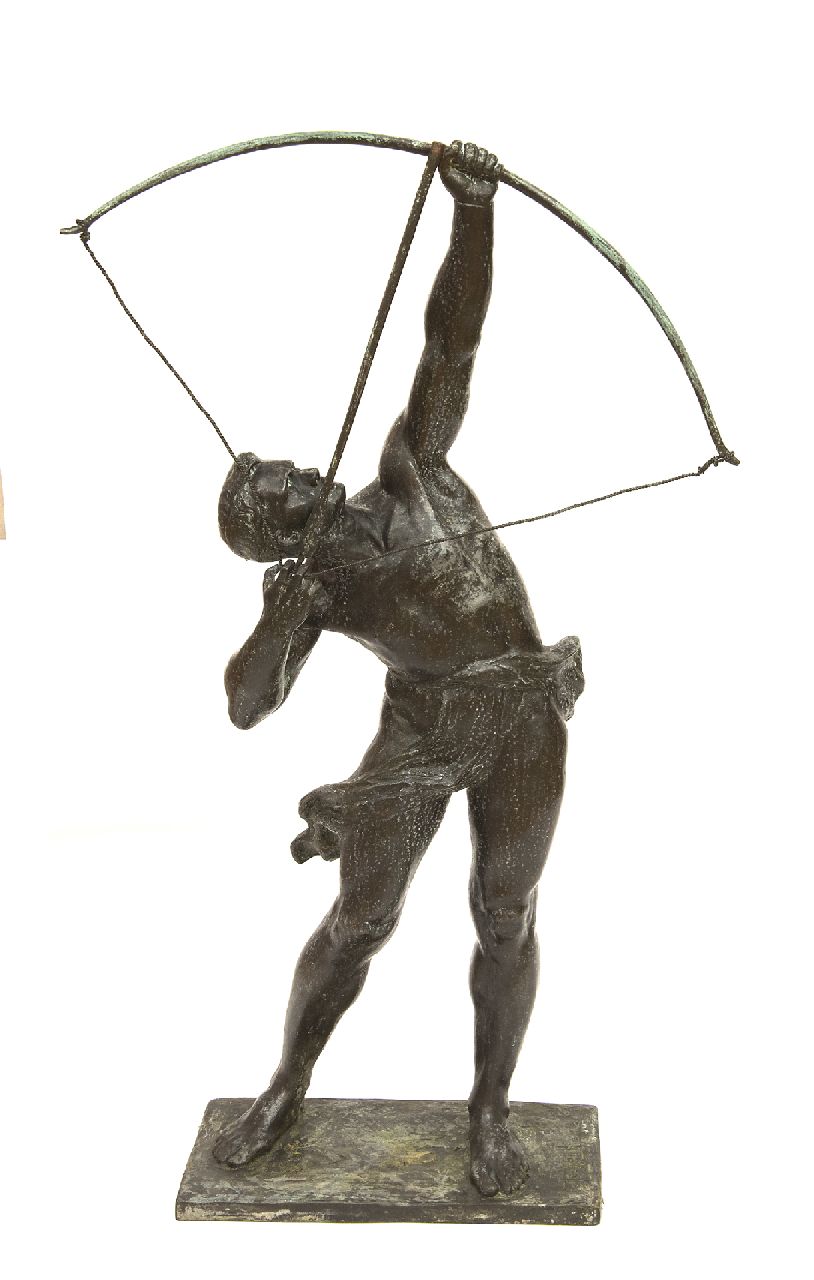 Jochems F.  | François 'Frans' Jochems, Boogschutter, brons 67,0 x 10,0 cm, gesigneerd op de basis