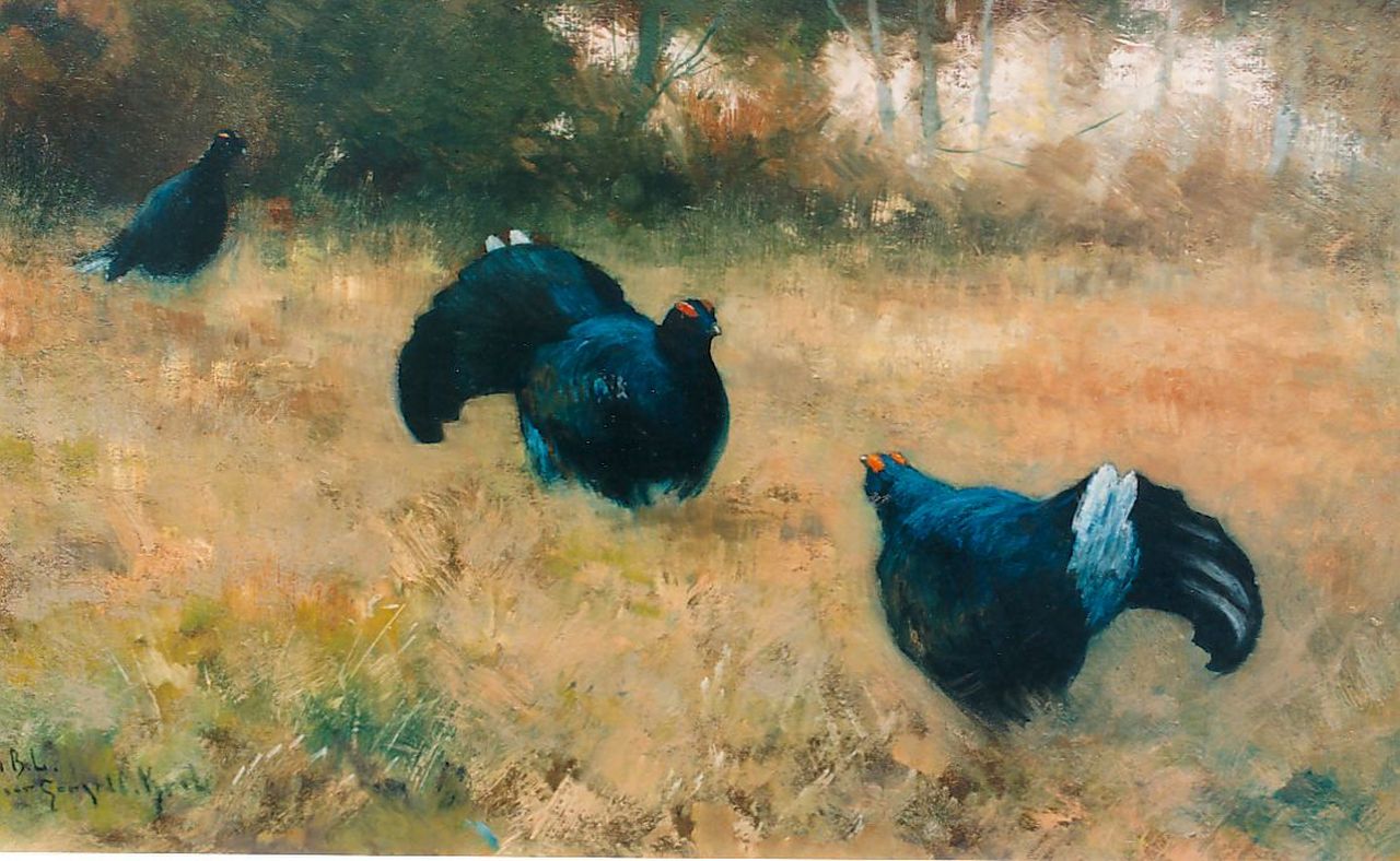 Krol G.C. | 'Gerard' Cornelis Krol, Korhoenen, 36,7 x 57,8 cm, gesigneerd linksonder Krol G.C. | 'Gerard' Cornelis Krol, Korhoenen, 36,7 x 57,8 cm, gesigneerd linksonder