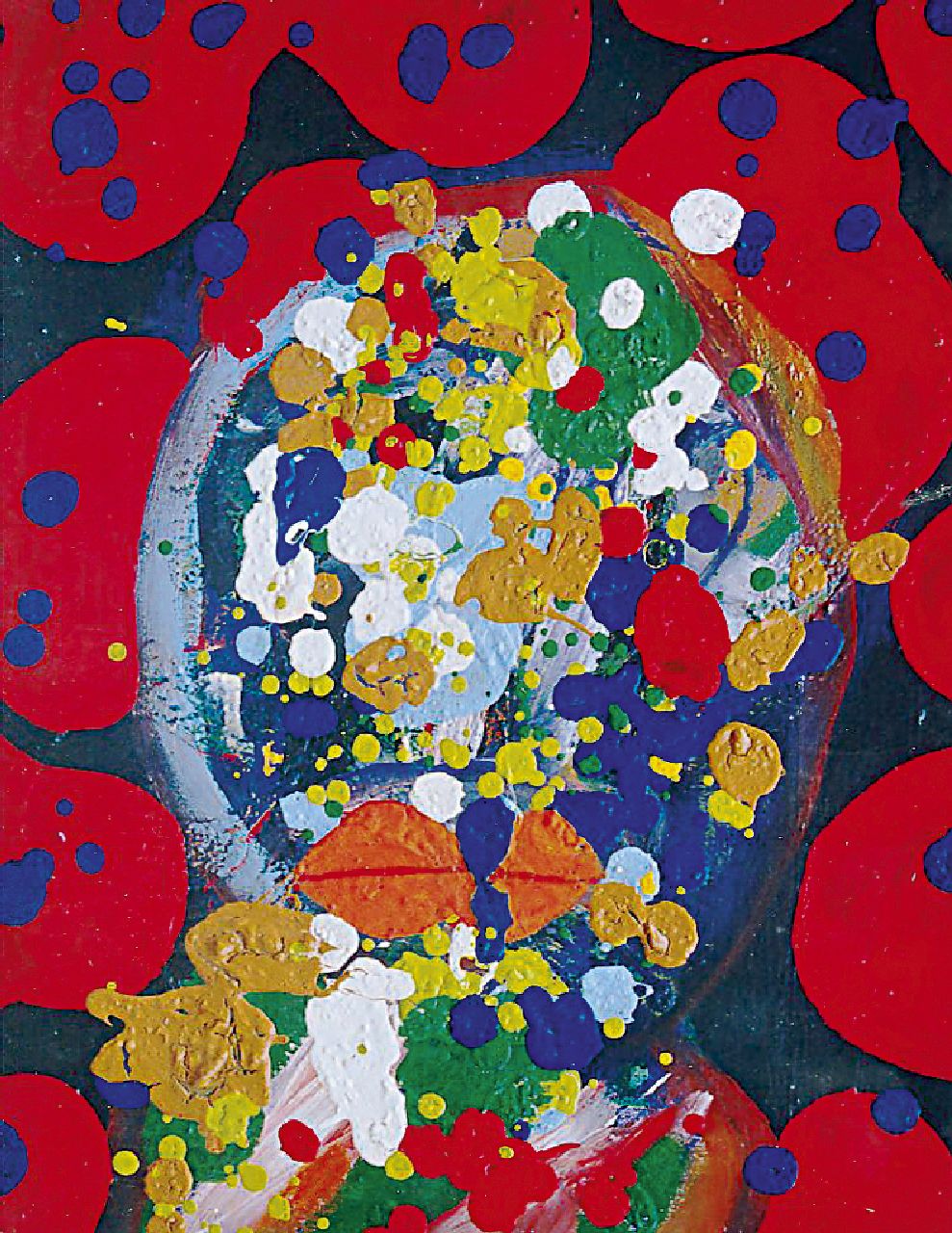 Lo-A-Njoe G.T.  | 'Guillaume' Theodoor Lo-A-Njoe, Kiss me darling, acryl en gouache op doek 50,1 x 40,3 cm, gesigneerd rechtsonder en gedateerd '67