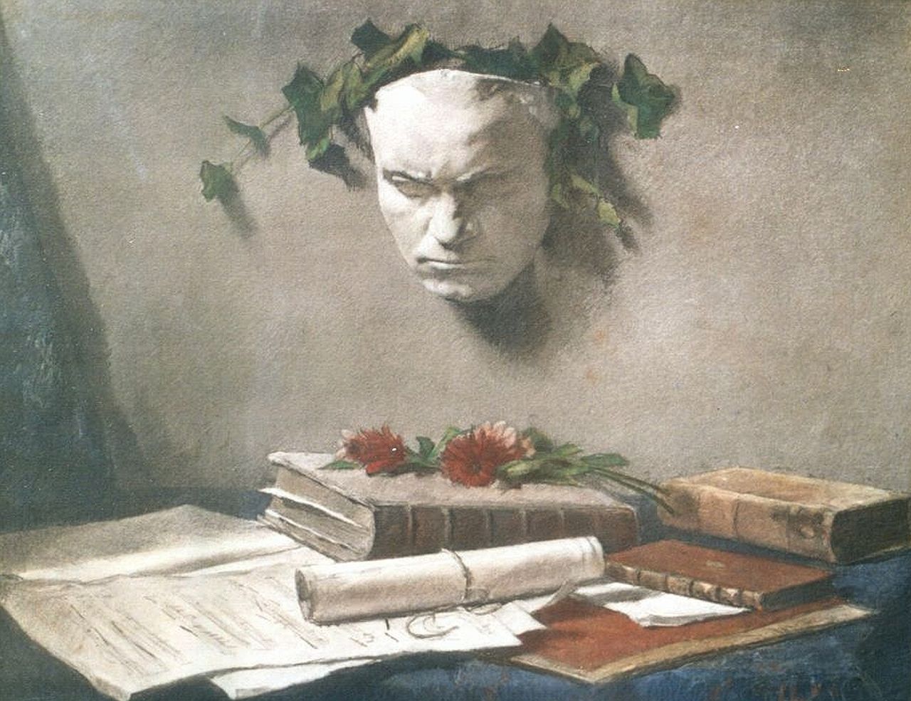 Garf S.  | Salomon Garf, Memorabilia L. von Beethoven, krijt op papier 38,8 x 48,2 cm, gesigneerd linksonder