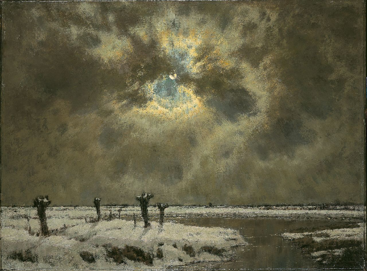 Gorter A.M.  | 'Arnold' Marc Gorter, Maanlicht, olieverf op doek 103,0 x 135,5 cm, gesigneerd rechtsonder