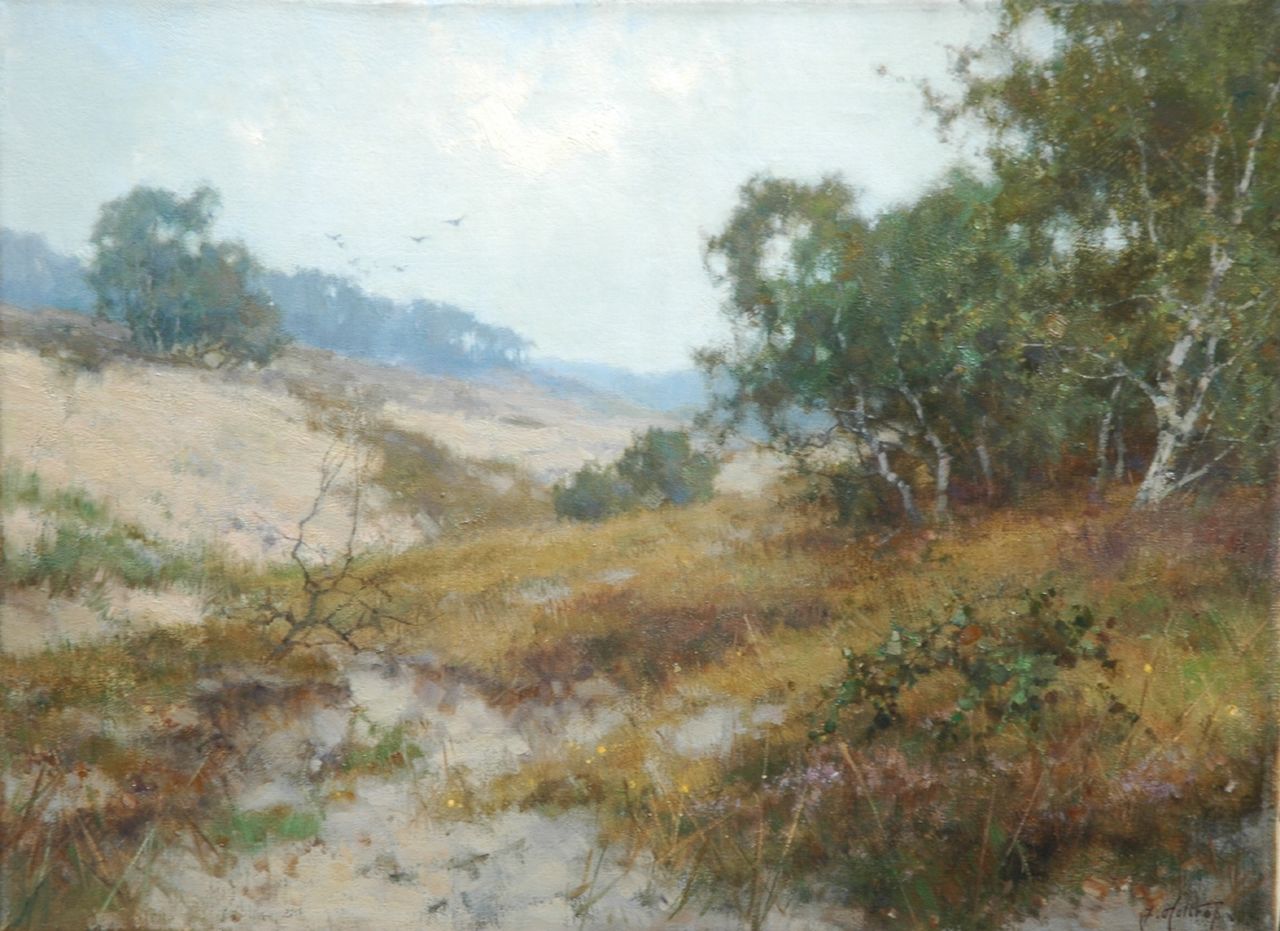 Holtrup J.  | Jan Holtrup, Grijzige dag op het Mosselse Zand, olieverf op doek 30,1 x 40,3 cm, gesigneerd rechtsonder