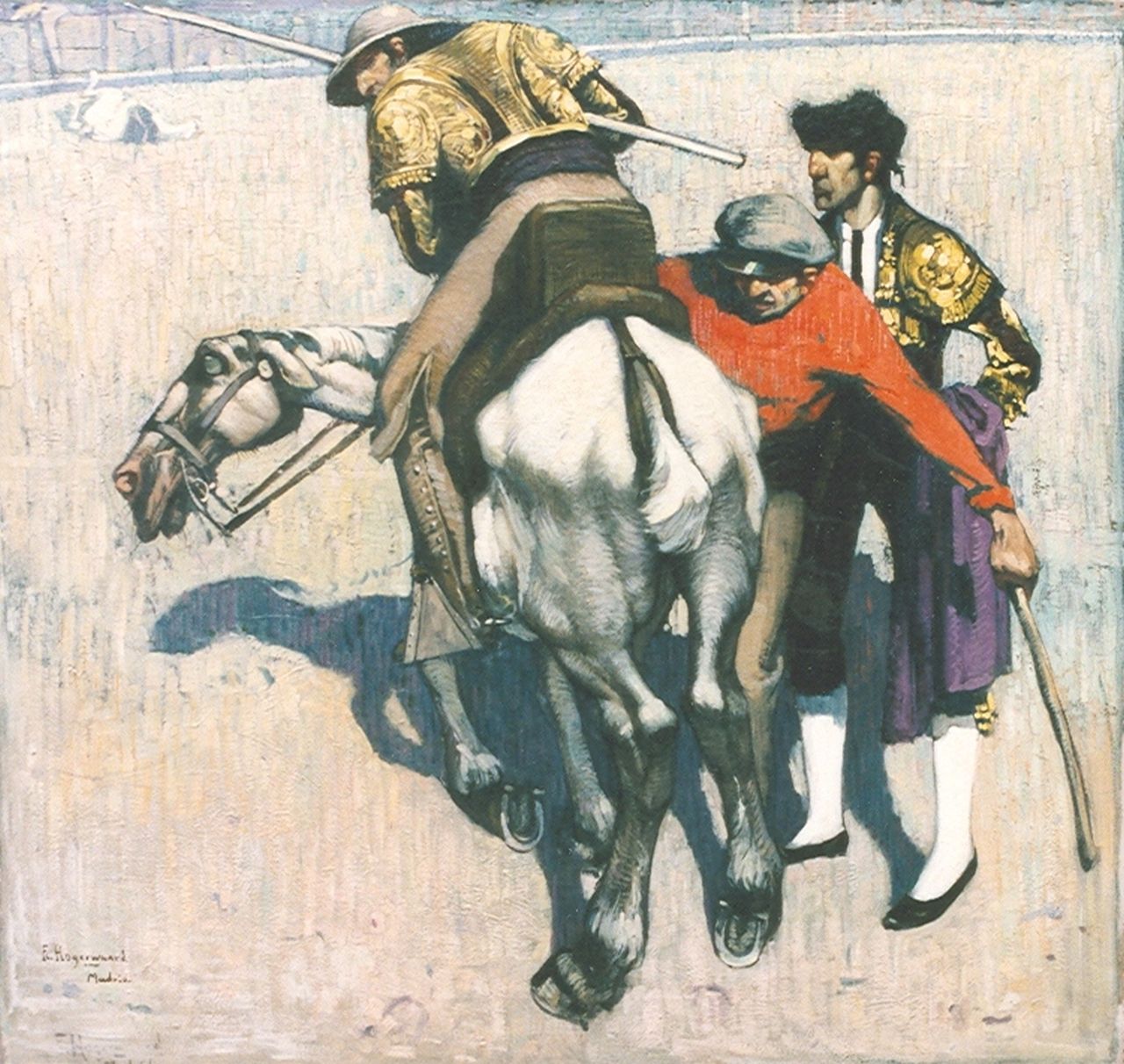Hogerwaard F.  | François 'Frans' Hogerwaard, La fin tragique, olieverf op doek 90,4 x 96,3 cm, gesigneerd linksonder