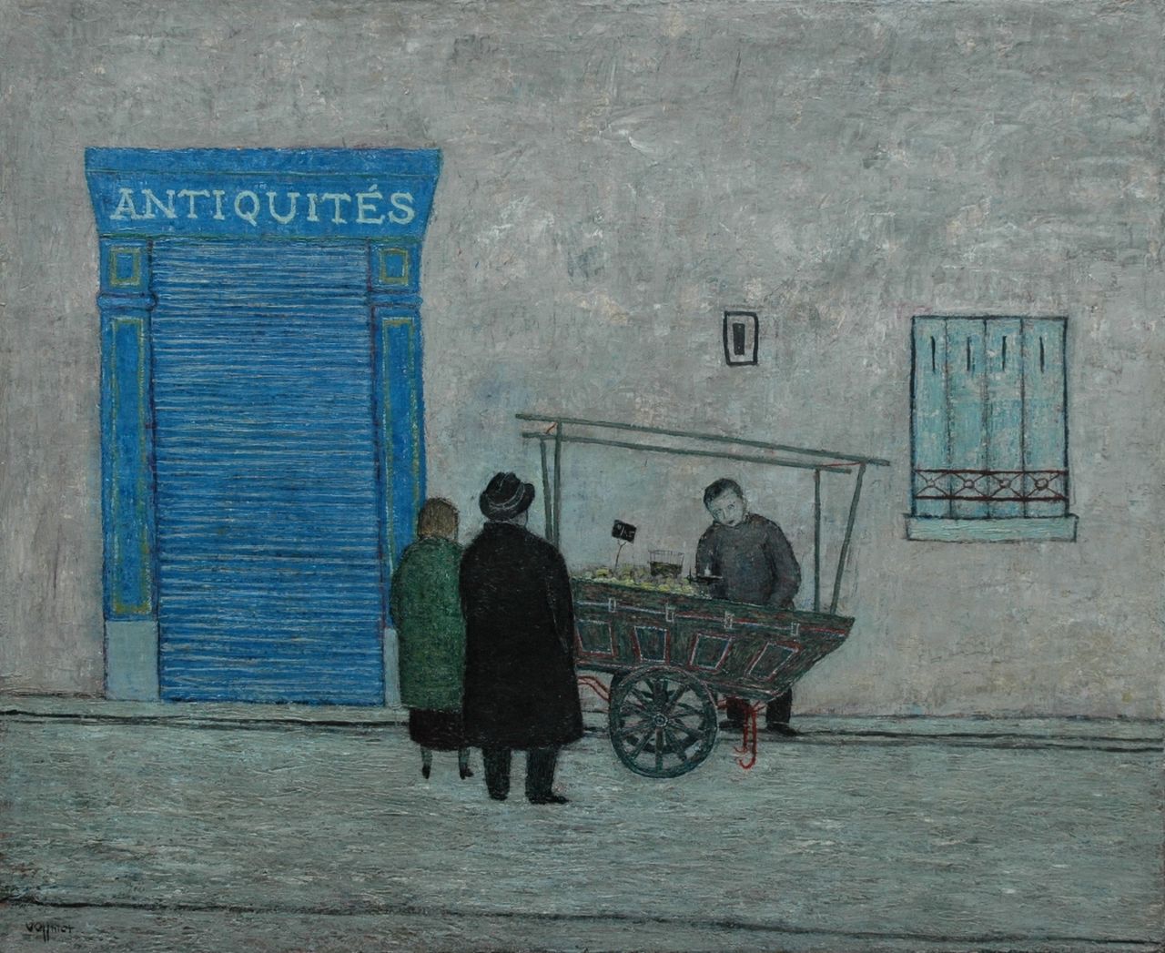 Völlmer F.  | Frans Völlmer, Rue de Seine, Parijs, olieverf op doek 70,3 x 85,3 cm, gesigneerd linksonder en op spieraam