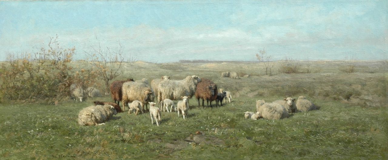 Meulen F.P. ter | François Pieter ter Meulen, Lente, olieverf op doek 39,0 x 91,7 cm, gesigneerd linksonder