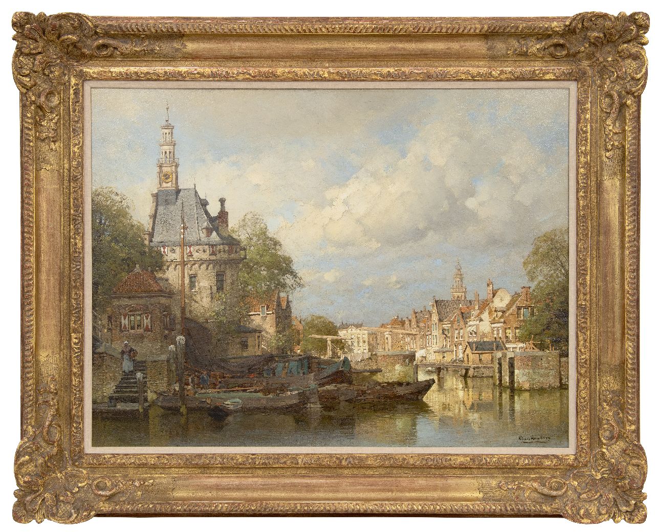 Klinkenberg J.C.K.  | Johannes Christiaan Karel Klinkenberg, De Oude Hoofdpoort te Hoorn, olieverf op doek 58,0 x 78,0 cm, gesigneerd rechtsonder