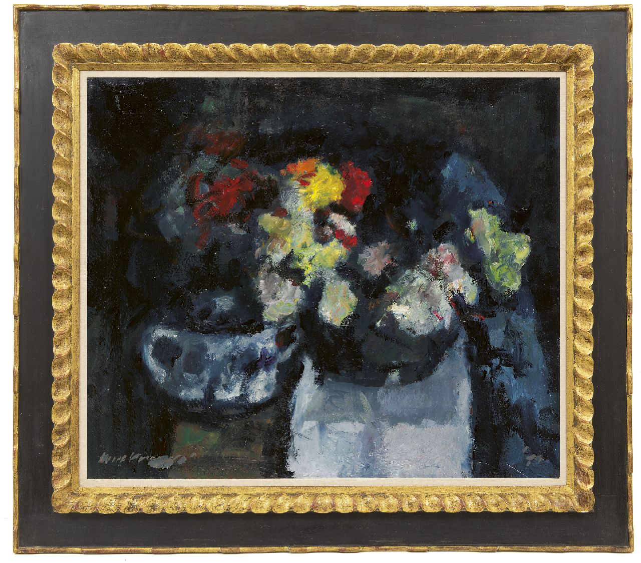 Verwey K.  | Kees Verwey | Schilderijen te koop aangeboden | Bloemen stilleven, olieverf op doek 60,2 x 70,5 cm, gesigneerd linksonder
