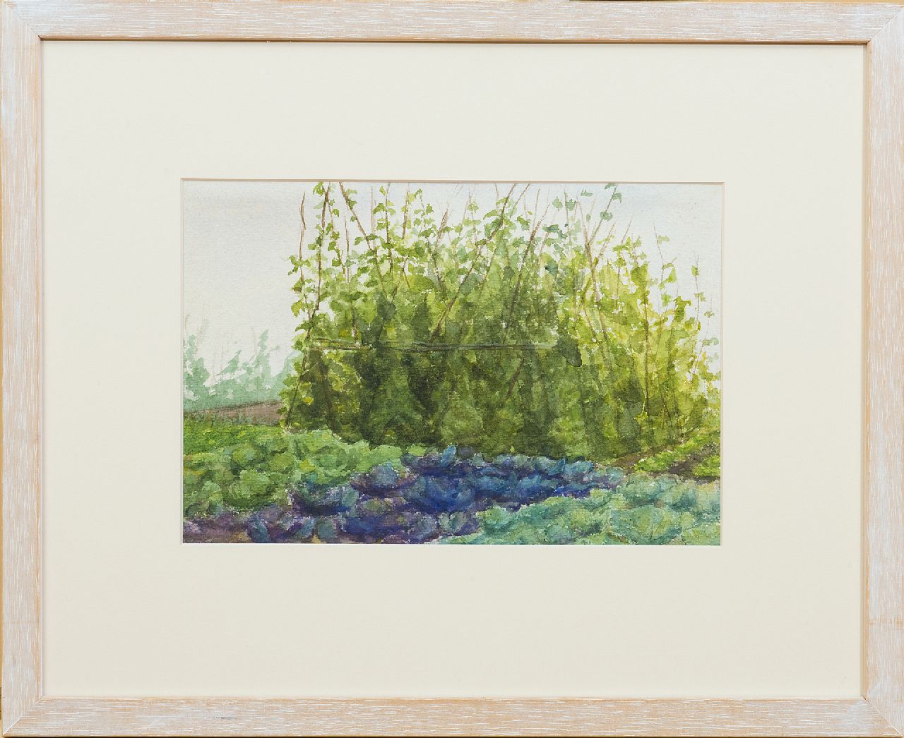 Fritzlin M.C.L.  | Maria Charlotta 'Louise' Fritzlin, Moestuin, aquarel op papier 18,7 x 27,6 cm, gedateerd '97 verso