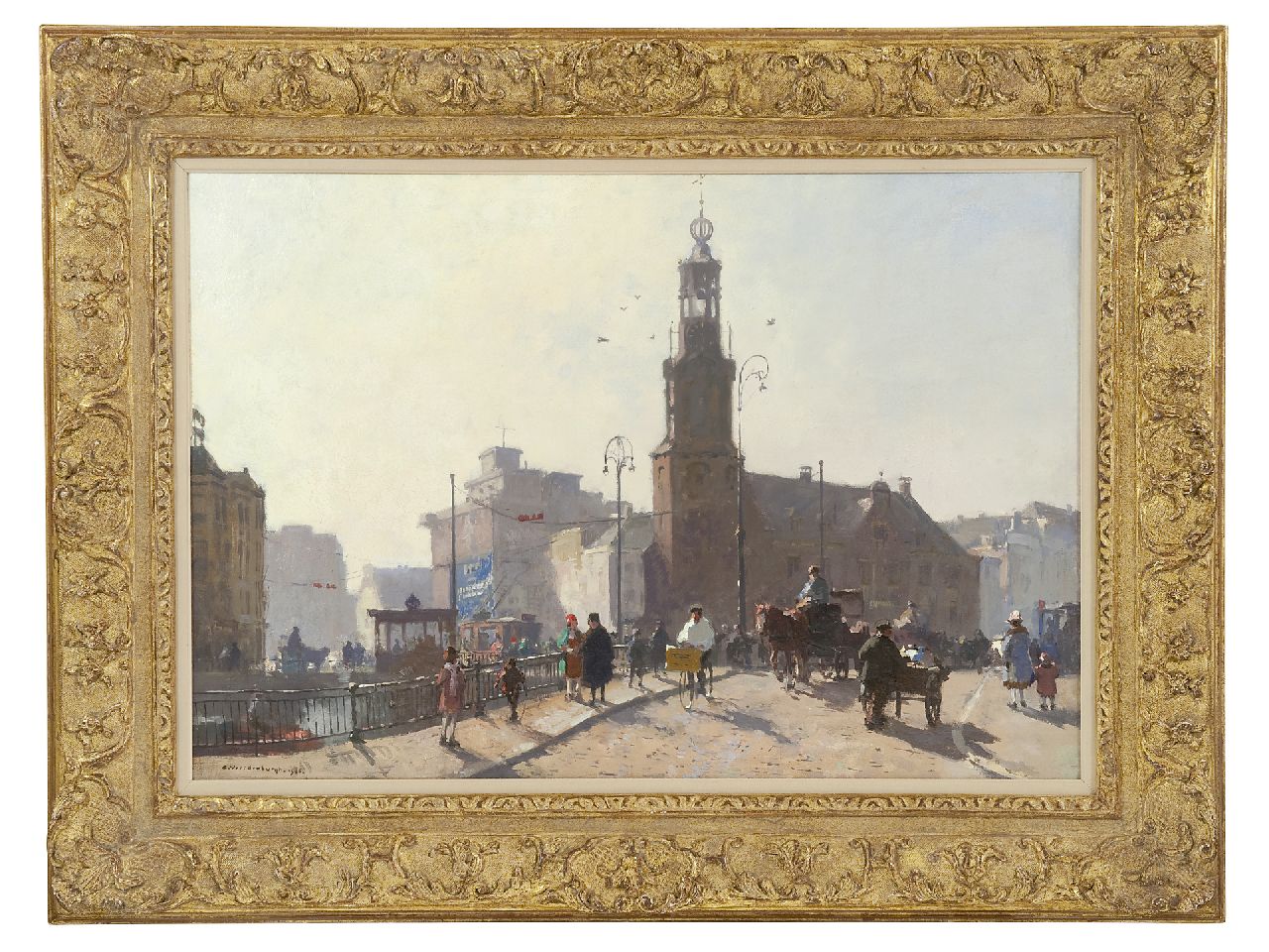 Vreedenburgh C.  | Cornelis Vreedenburgh, De Munt, Amsterdam, olieverf op doek 47,8 x 70,0 cm, gesigneerd linksonder en gedateerd 1926