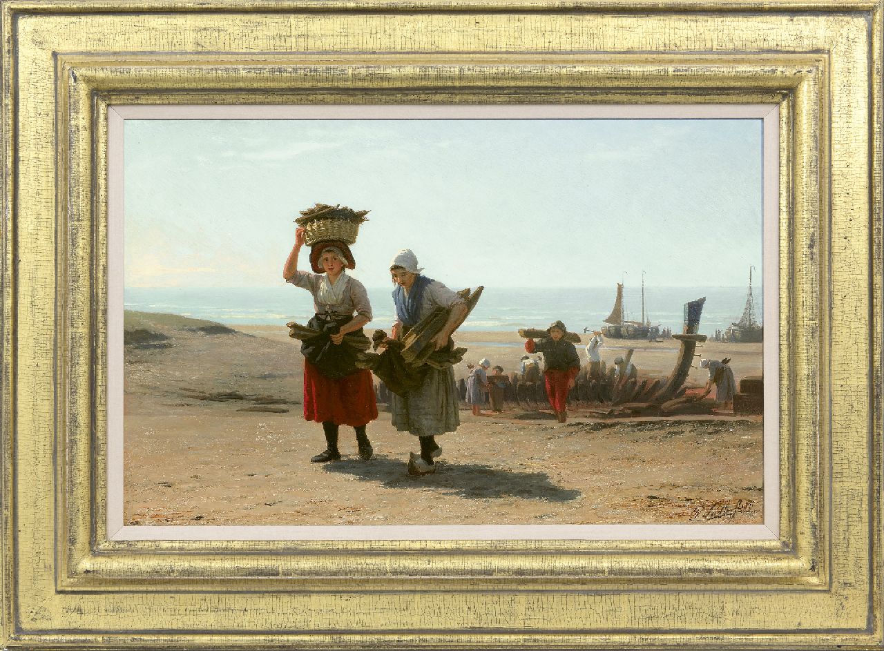 Sadée P.L.J.F.  | Philip Lodewijk Jacob Frederik Sadée, De sloop van een schip, olieverf op paneel 30,7 x 47,7 cm, gesigneerd rechtsonder en gedateerd 1871