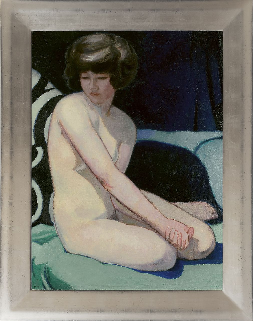 Kloos C.  | Cornelis Kloos | Schilderijen te koop aangeboden | Naakt en kussens, olieverf op doek 80,2 x 60,2 cm, gesigneerd rechtsonder en gedateerd 1928