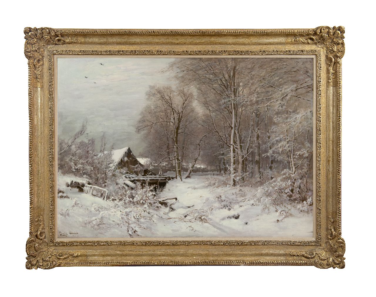 Apol L.F.H.  | Lodewijk Franciscus Hendrik 'Louis' Apol, Intrede van de winter, olieverf op doek 80,0 x 112,2 cm, gesigneerd linksonder