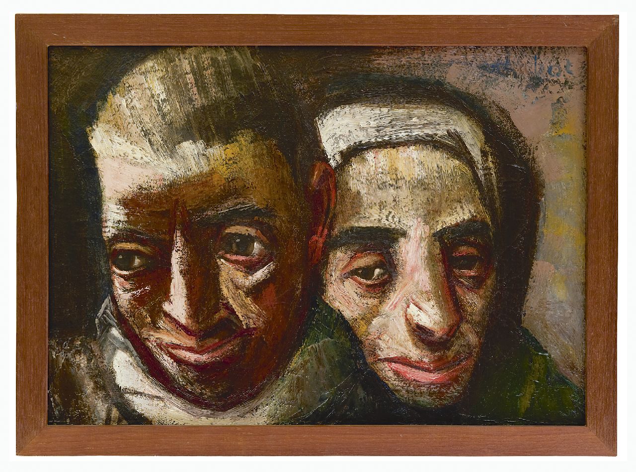 Chabot H. | Hendrik 'Henk' Chabot, De vervolgden, olieverf op doek 45,6 x 64,0 cm, gesigneerd rechtsboven en te dateren 1944 Chabot H. | Hendrik 'Henk' Chabot, De vervolgden, olieverf op doek 45,6 x 64,0 cm, gesigneerd rechtsboven en te dateren 1944