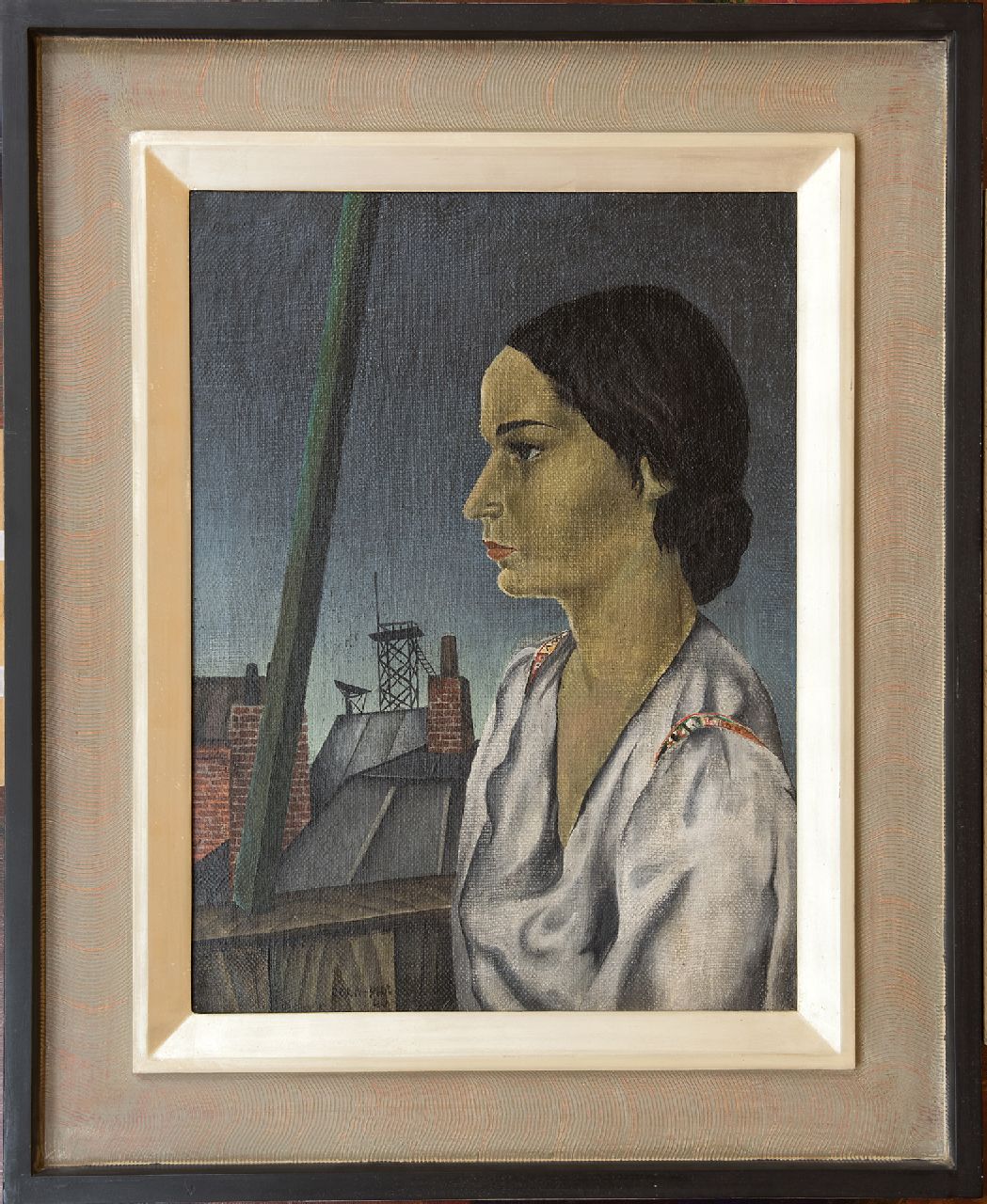 Vroom J.P.  | Johannes Paul Vroom, Portrait de ma 3me femme, olieverf op doek 59,8 x 45,3 cm, gesigneerd middenonder en gedateerd '40