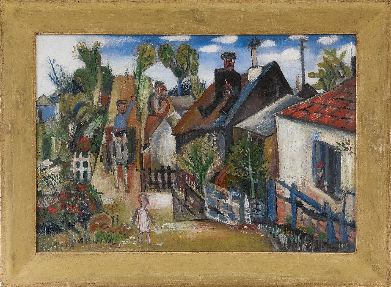 Velde G. van | Gerardus 'Geer' van Velde, Dorpsgezicht, olieverf op doek 45,4 x 66,2 cm, gesigneerd linksonder en verso en te dateren ca. 1925-1928