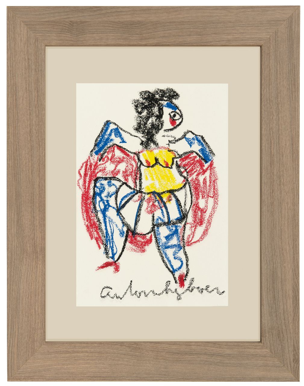 Heyboer A.  | Anton Heyboer | Aquarellen en tekeningen te koop aangeboden | Danseres, krijt op papier 29,0 x 20,0 cm, gesigneerd middenonder
