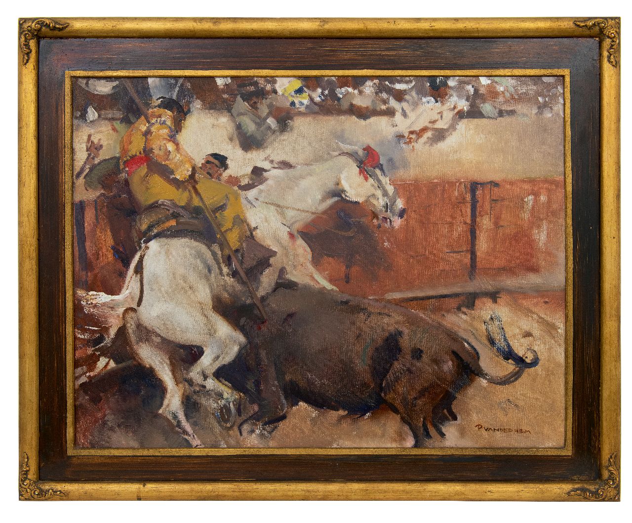 Hem P. van der | Pieter 'Piet' van der Hem, Stierengevecht, Madrid, olieverf op doek 50,3 x 65,2 cm, gesigneerd rechtsonder en te dateren ca. 1914