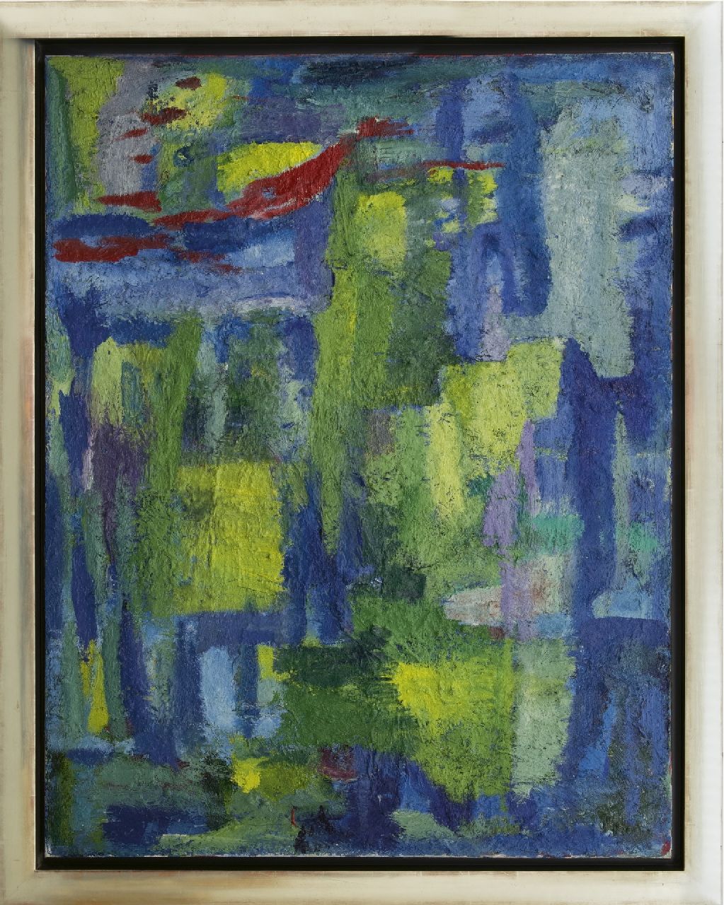 Benner G.  | Gerrit Benner, Zonder titel, olieverf op doek 129,5 x 100,0 cm, gesigneerd verso en te dateren ca. 1960