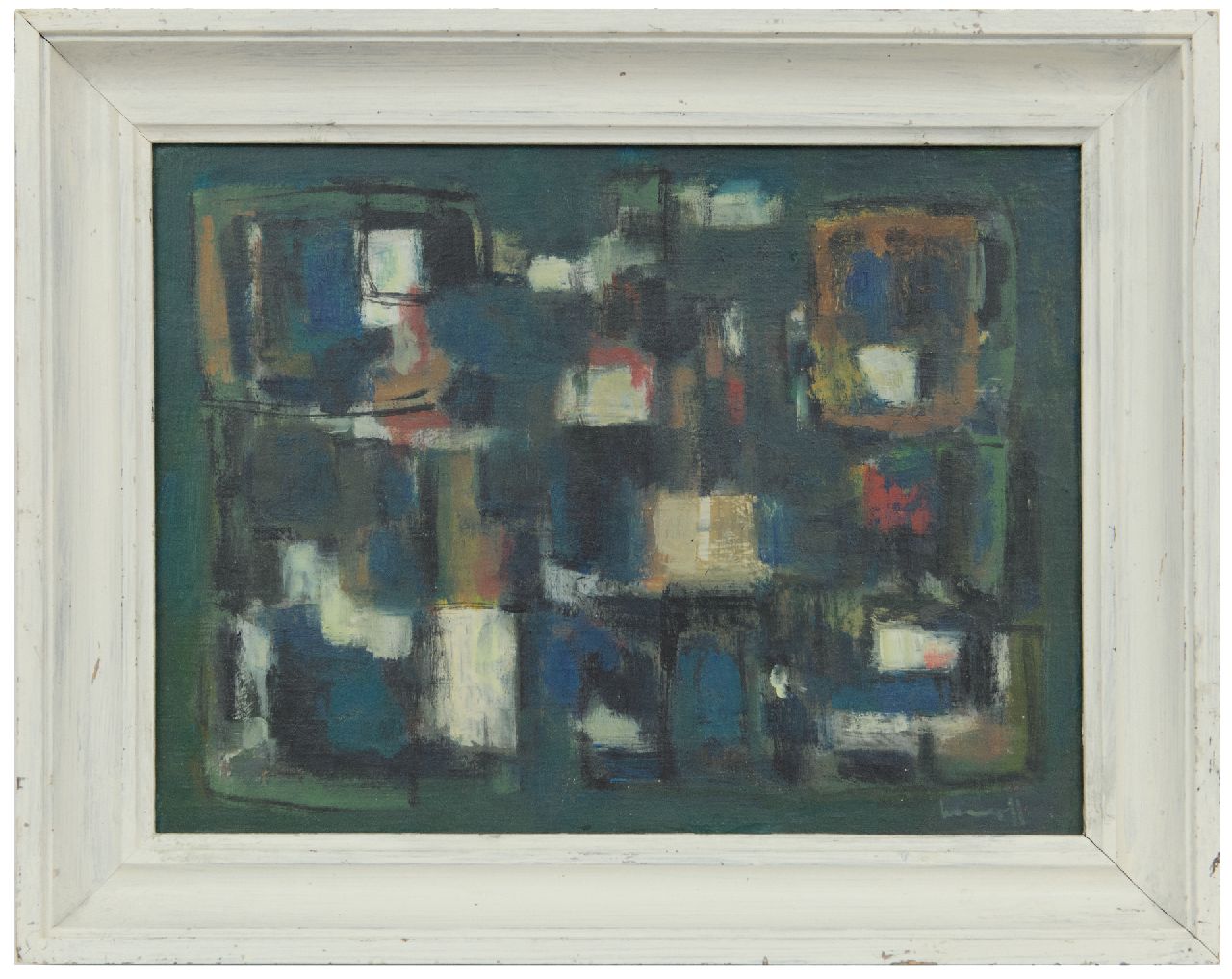 Kropff J.  | Johan 'Joop' Kropff | Schilderijen te koop aangeboden | Compositie, olieverf op doek 30,7 x 40,3 cm, gesigneerd rechtsonder
