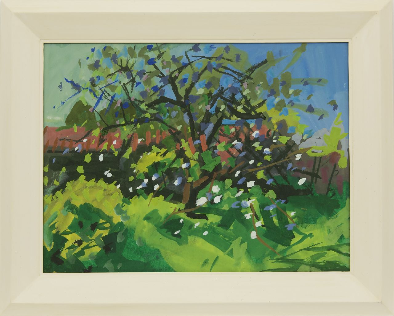 Zee J. van der | Jan van der Zee, Bloeiende boom, gouache op papier 52,0 x 71,3 cm Zee J. van der | Jan van der Zee, Bloeiende boom, gouache op papier 52,0 x 71,3 cm
