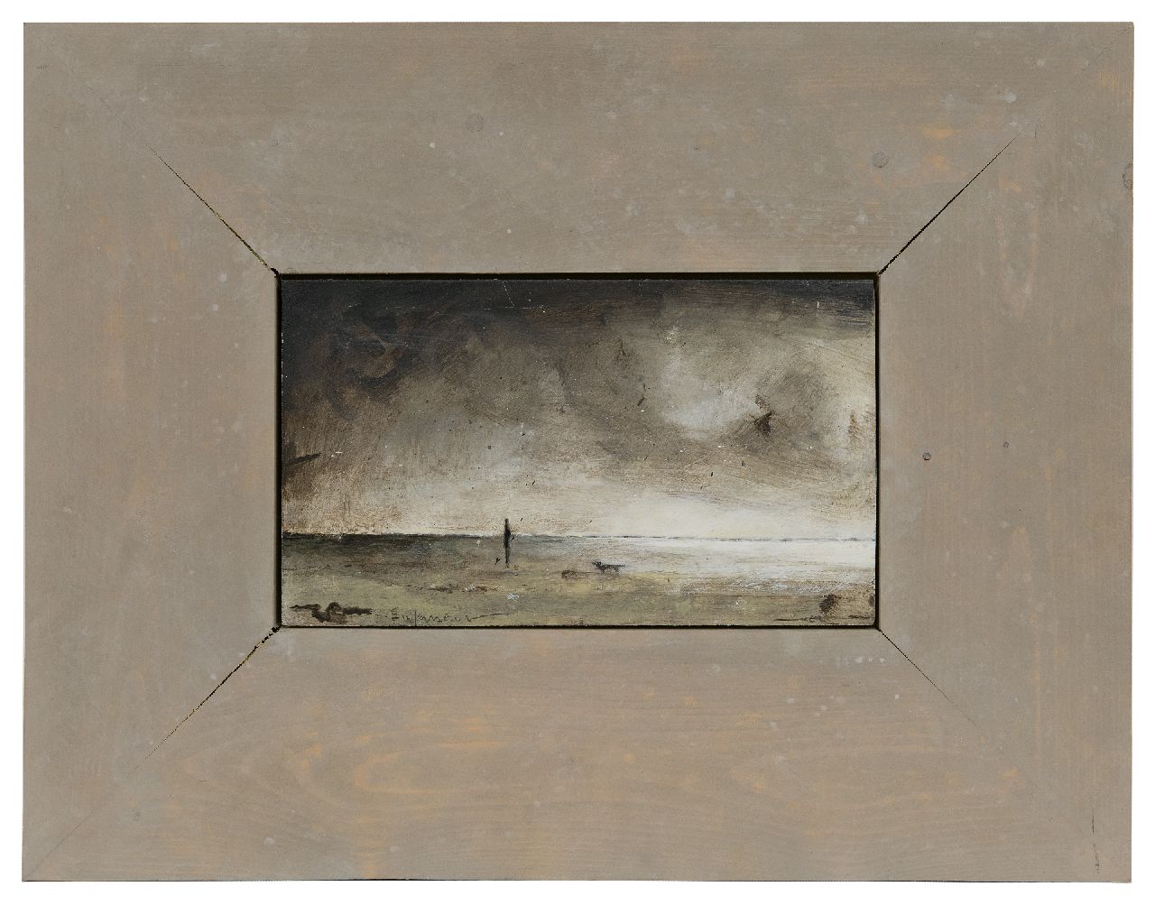 Hemert E. van | Evert van Hemert, Terschelling, acryl op board 16,0 x 27,8 cm, gesigneerd linksonder en verso gedateerd 2015