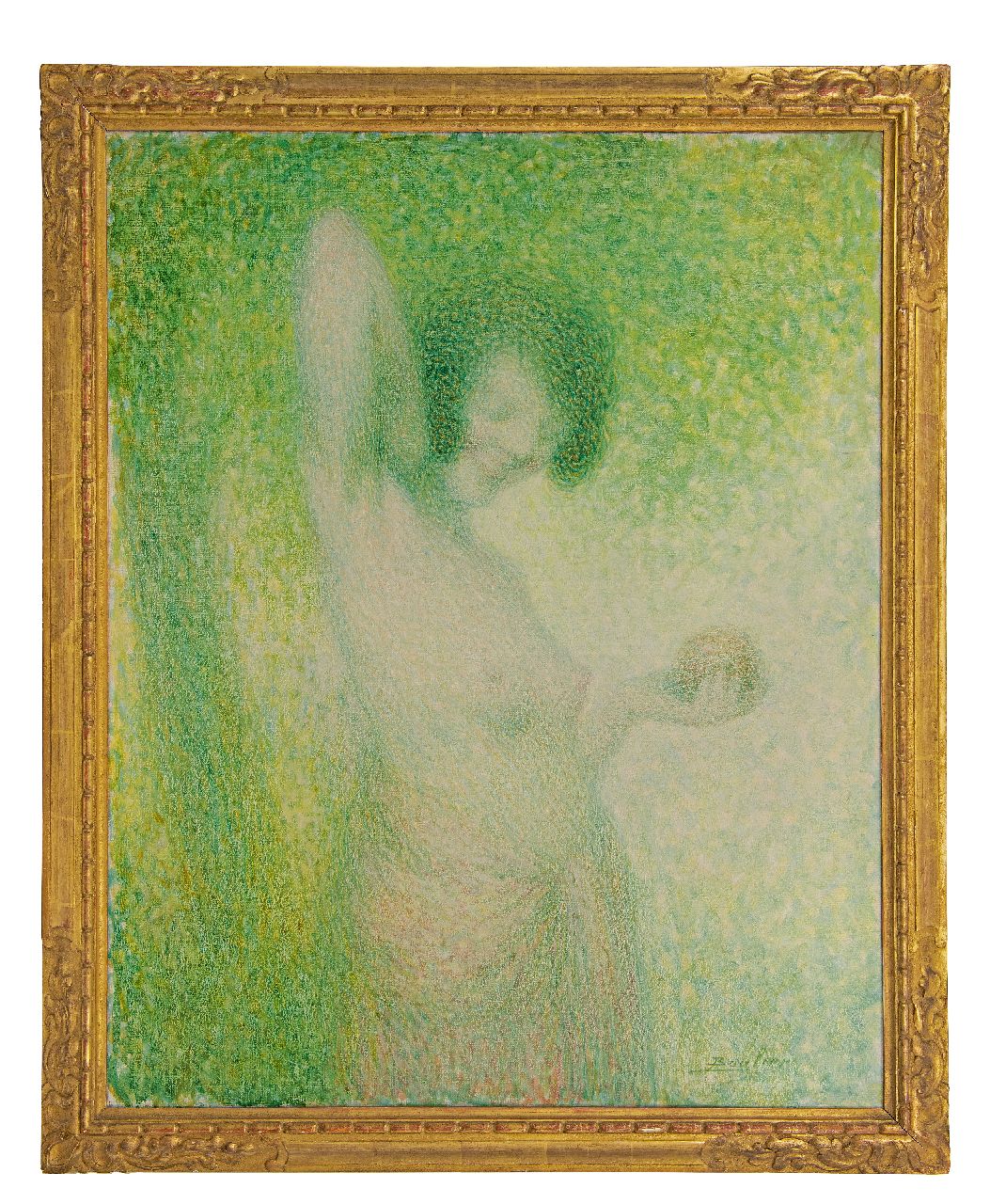 Boulier L.  | Lucien Boulier | Schilderijen te koop aangeboden | Eva met de appel, olieverf op doek 92,2 x 73,3 cm, gesigneerd rechtsonder