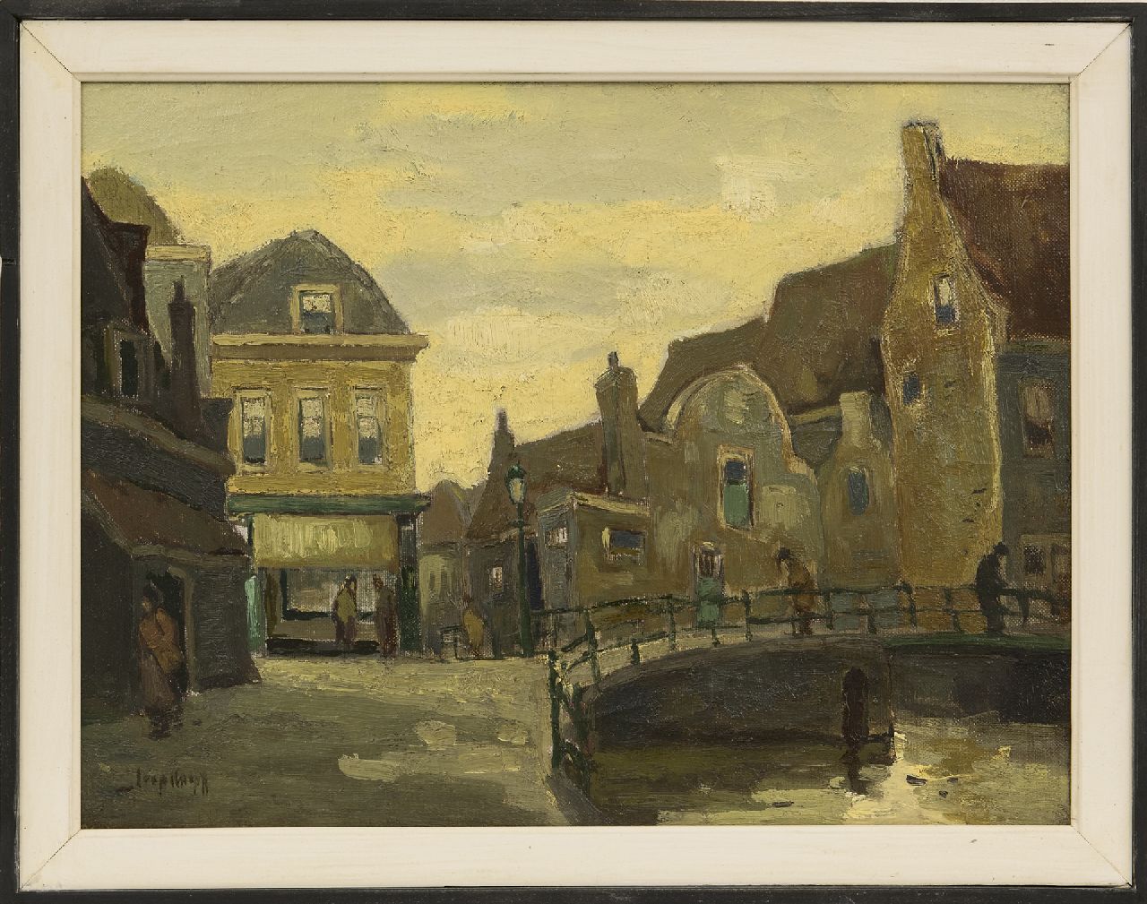 Kropff J.  | Johan 'Joop' Kropff | Schilderijen te koop aangeboden | Hollands stadje, olieverf op doek 30,4 x 40,5 cm, gesigneerd linksonder