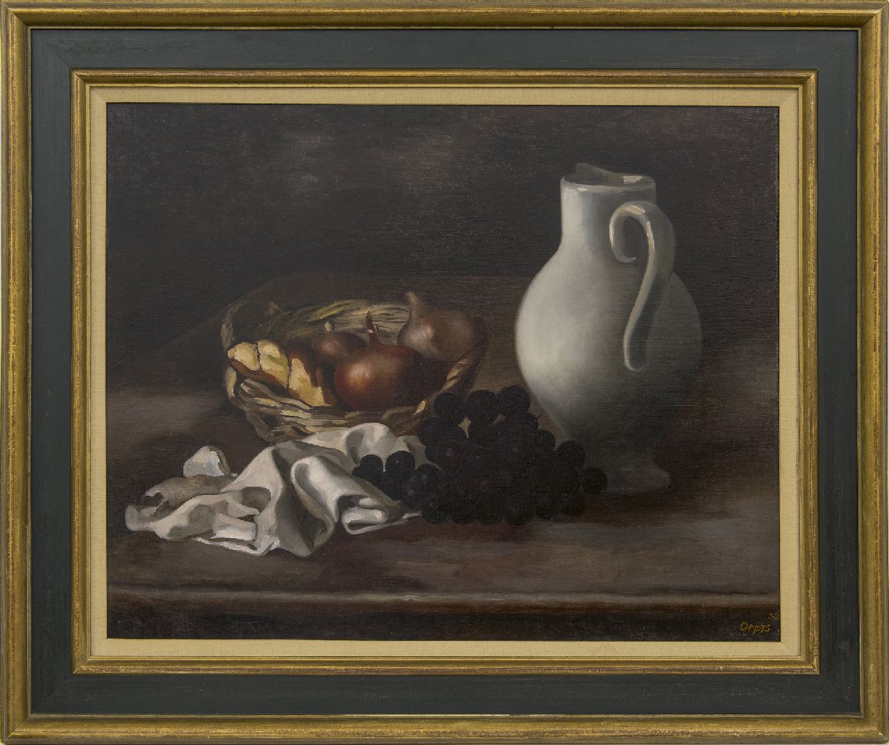 Oepts W.A.  | Willem Anthonie 'Wim' Oepts | Schilderijen te koop aangeboden | Stilleven met lampetkan, olieverf op doek 50,8 x 61,7 cm, gesigneerd rechtsonder en gedateerd '32