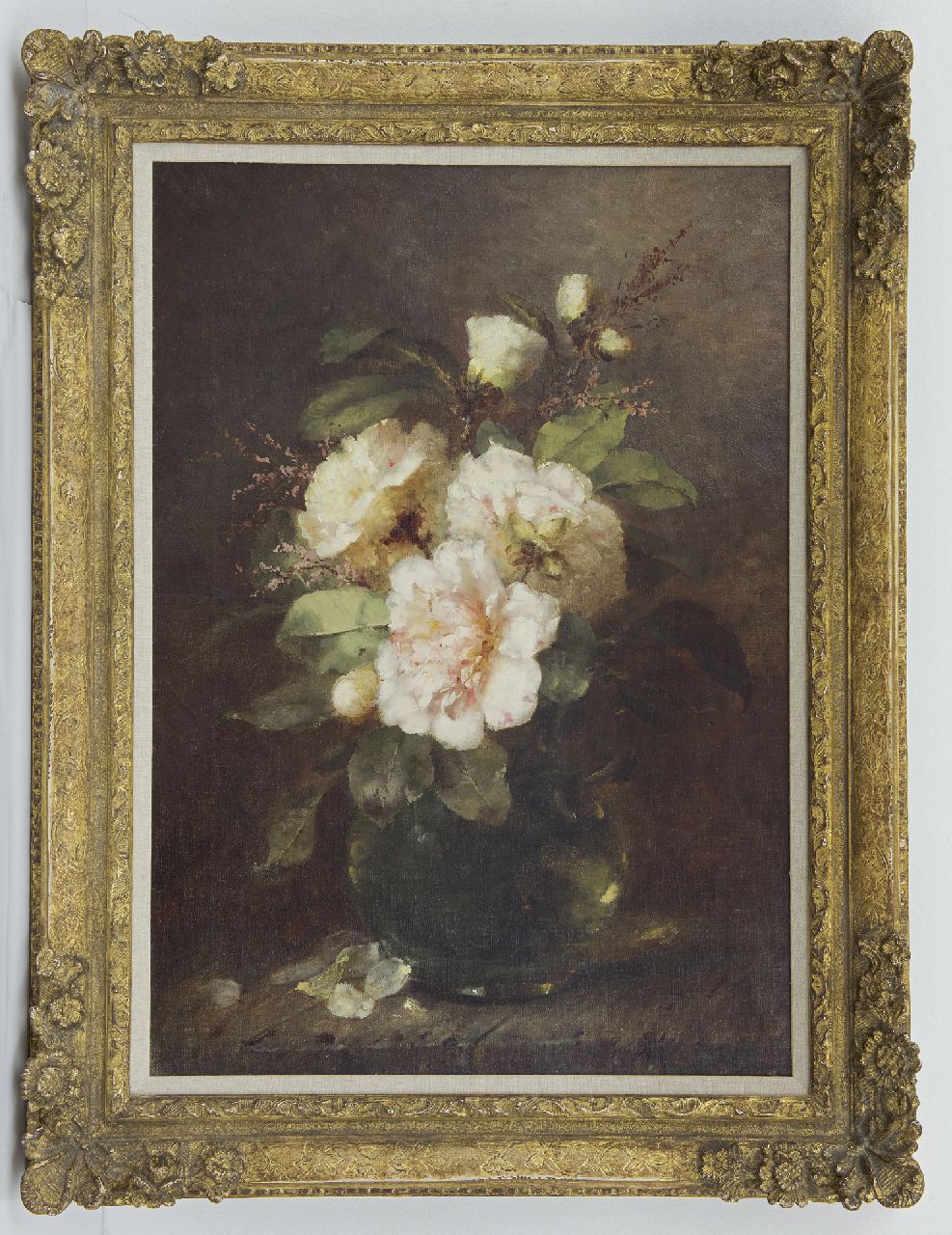 Breuer-Wikman F.  | Frederika Breuer-Wikman, Stilleven met rozen, olieverf op doek 60,6 x 43,3 cm