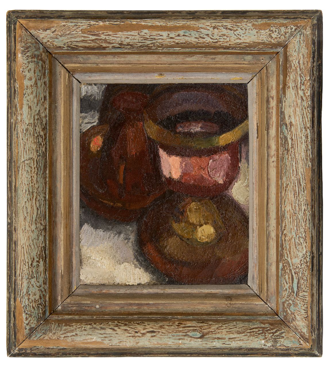 Lau M.J.  | Mattheus Josephus 'Thé' Lau | Schilderijen te koop aangeboden | Stilleven, olieverf op doek 26,2 x 22,7 cm, te dateren ca. 1915