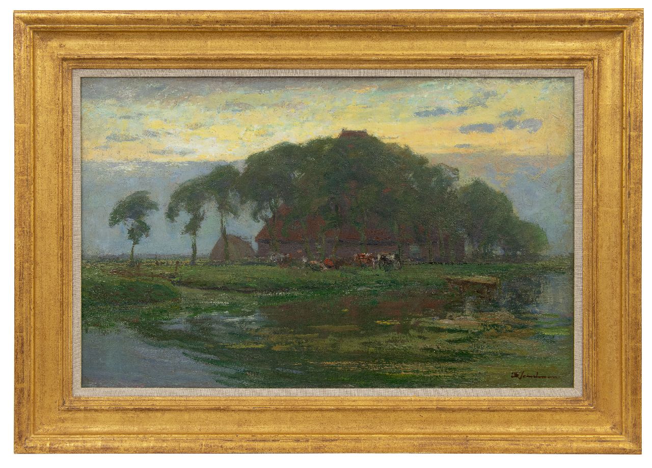 Schulman D.  | David Schulman | Schilderijen te koop aangeboden | Na de regen, olieverf op doek 47,3 x 75,0 cm, gesigneerd rechtsonder en op spieraam gedateerd 1924