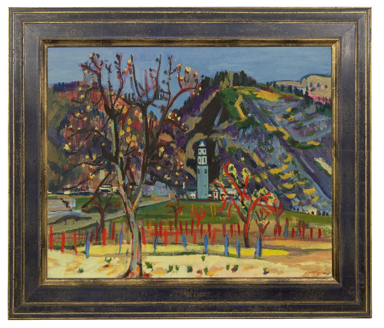 Wiegers J.  | Jan Wiegers, Tegna, Ticino, olieverf op doek 60,2 x 73,0 cm, gesigneerd rechtsonder en verso gedateerd '49